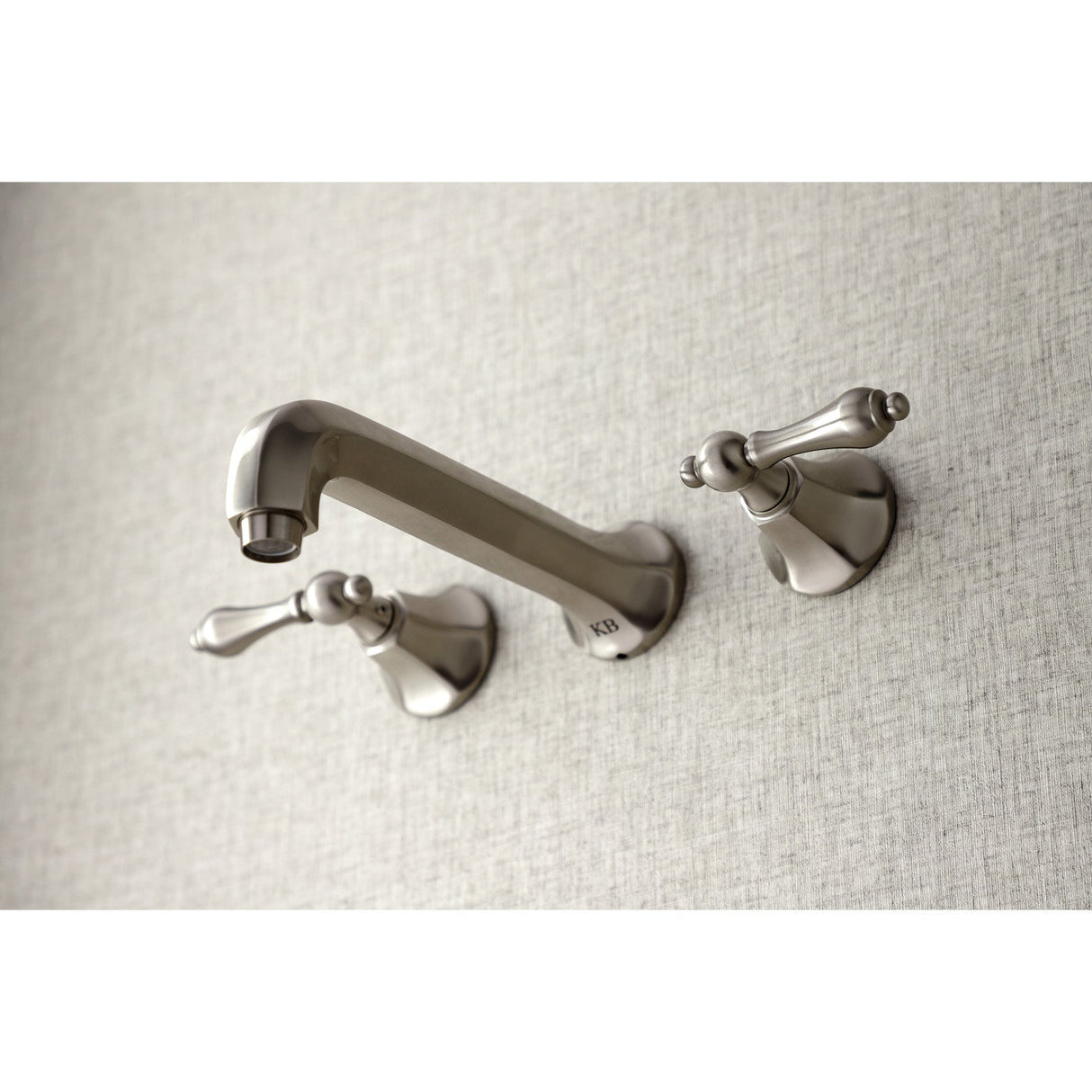 Metropolitan KS4028AL Two-Handle 3-Hole Wall Mount Roman Tub Faucet, Brushed Nickel