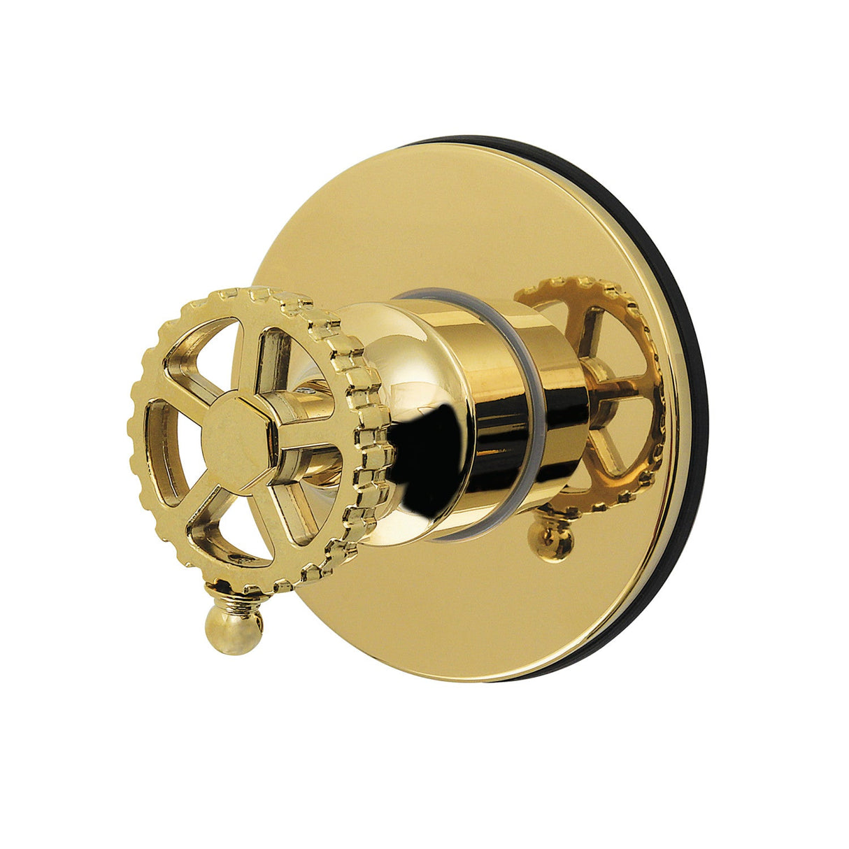 Fuller KS4032CG Single-Handle Wall Mount Six-Way Diverter Valve with Trim Kit, Polished Brass