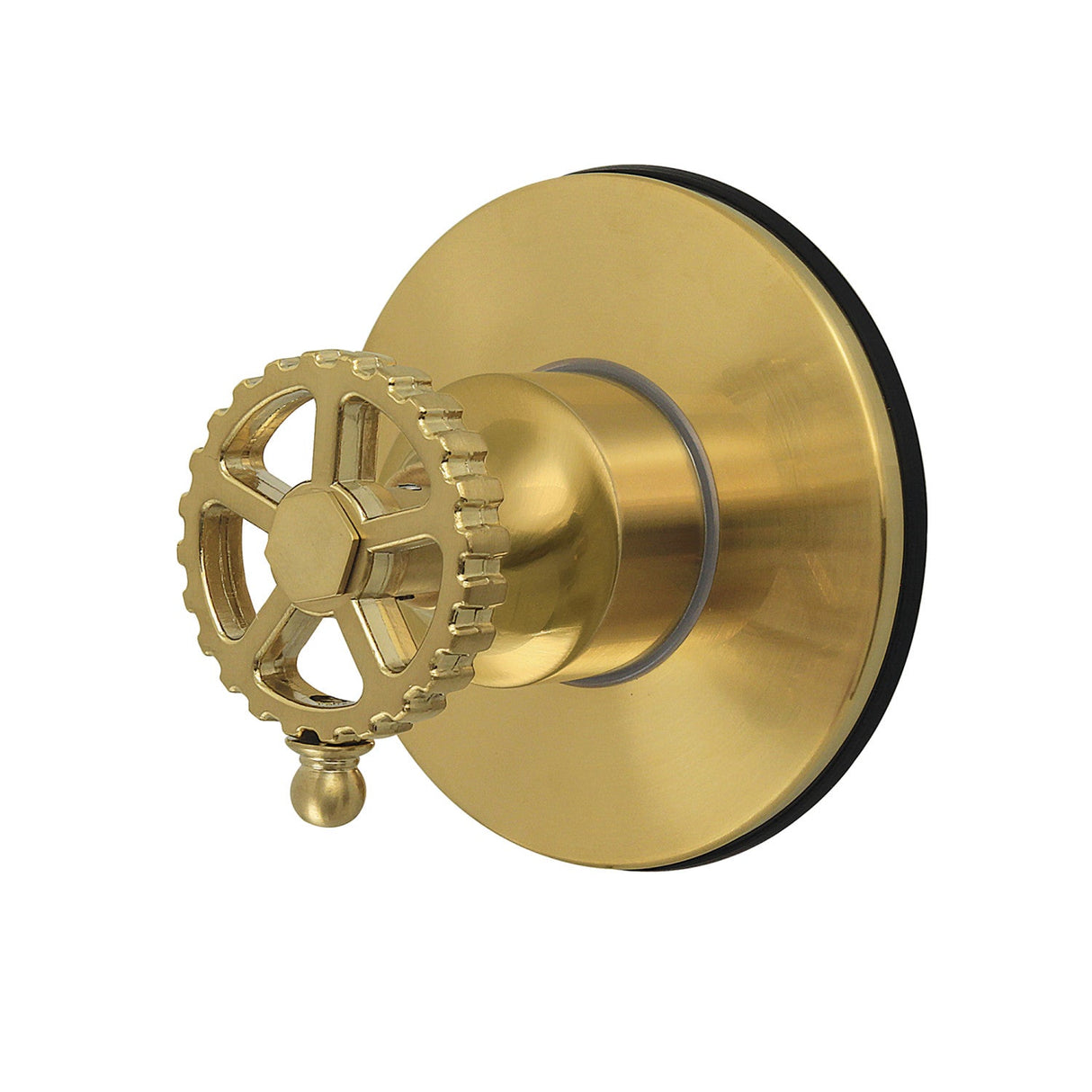 Fuller KS4037CG Single-Handle Wall Mount Six-Way Diverter Valve with Trim Kit, Brushed Brass