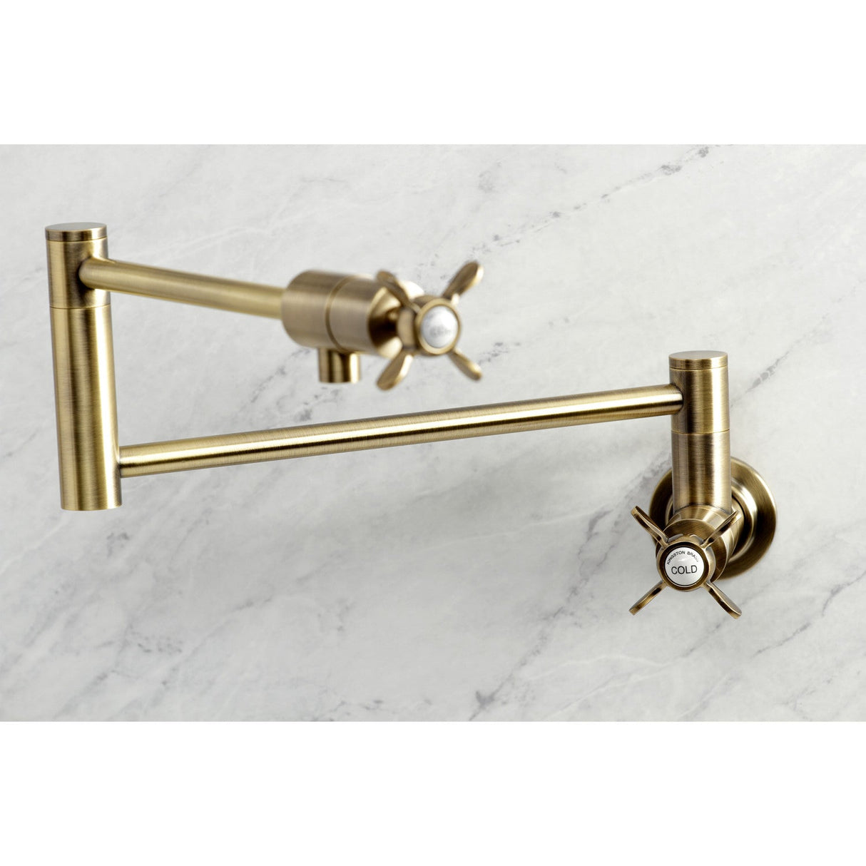 Essex KS4103BEX Pot Filler, Antique Brass