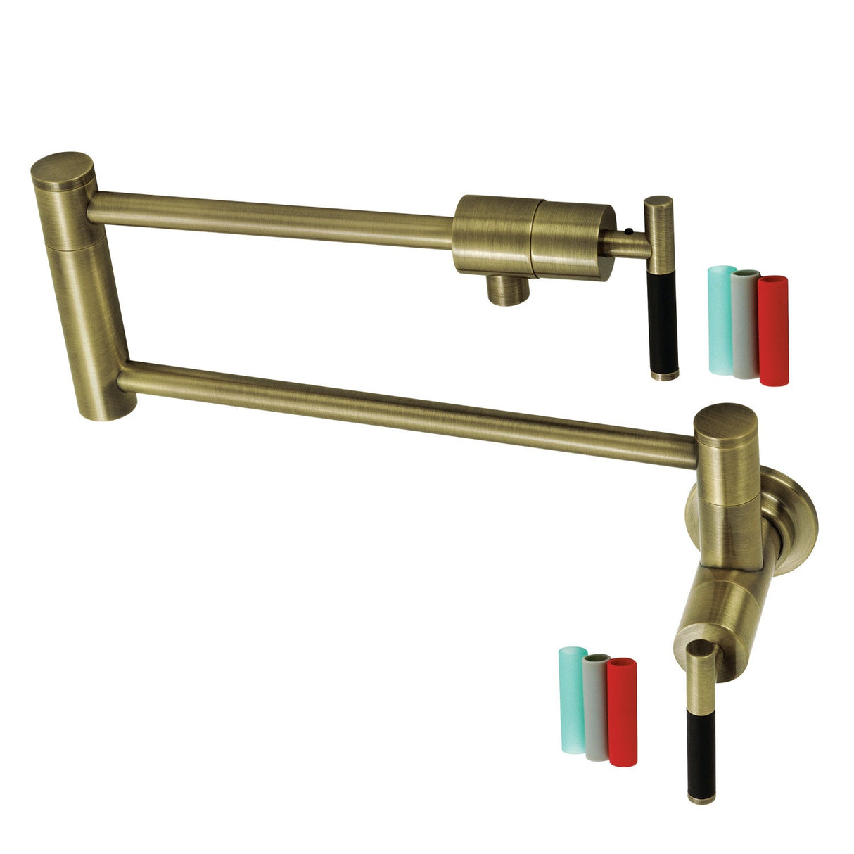 Kaiser KS4103CKL Pot Filler, Antique Brass