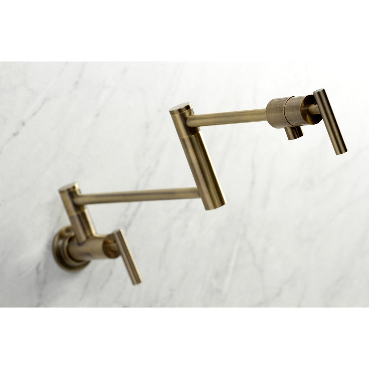 Manhattan KS4103CML Pot Filler, Antique Brass