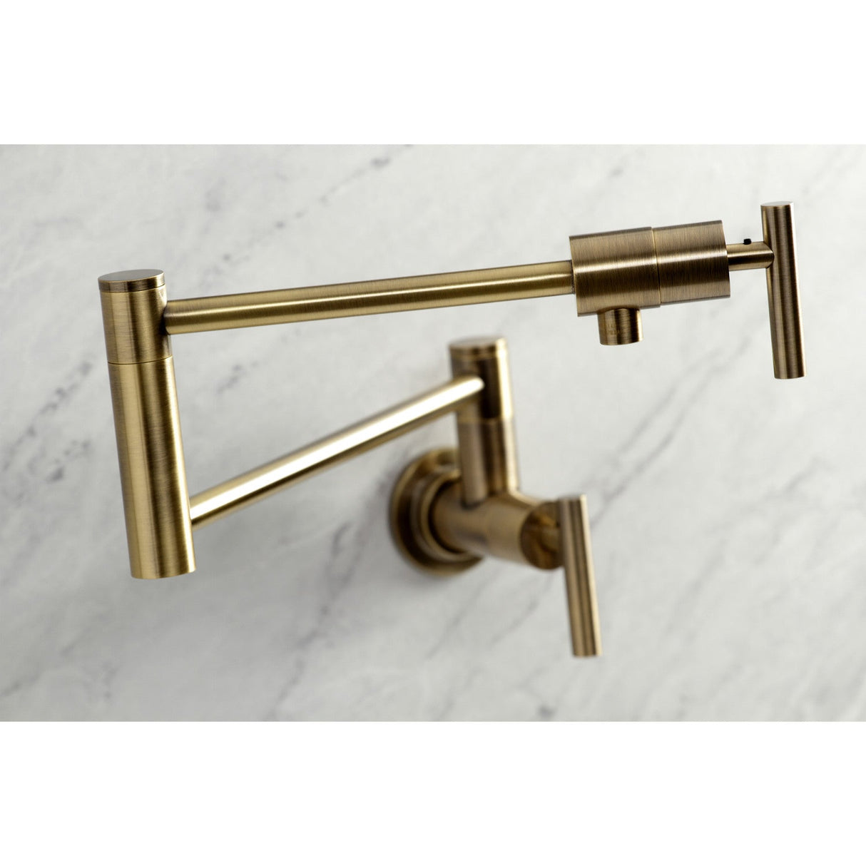 Manhattan KS4103CML Pot Filler, Antique Brass