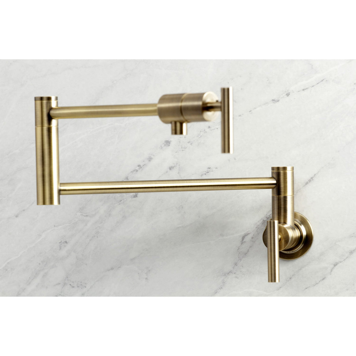 Manhattan KS4103CML Pot Filler, Antique Brass
