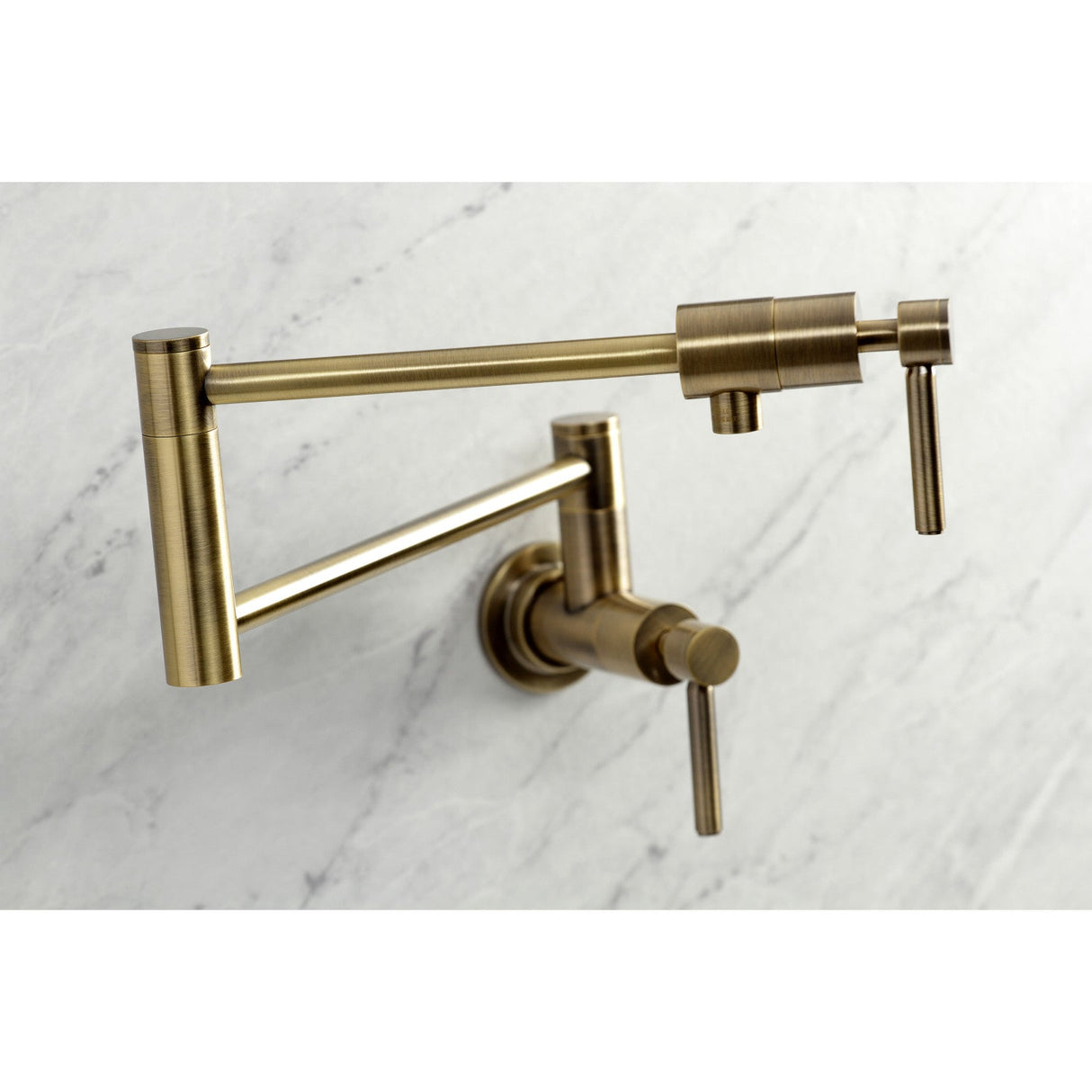 Concord KS4103DL Pot Filler, Antique Brass