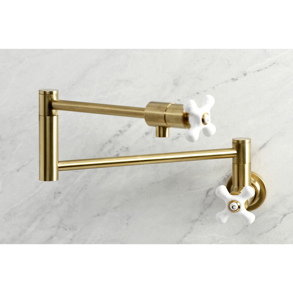 Metropolitan KS4107PX Pot Filler, Brushed Brass