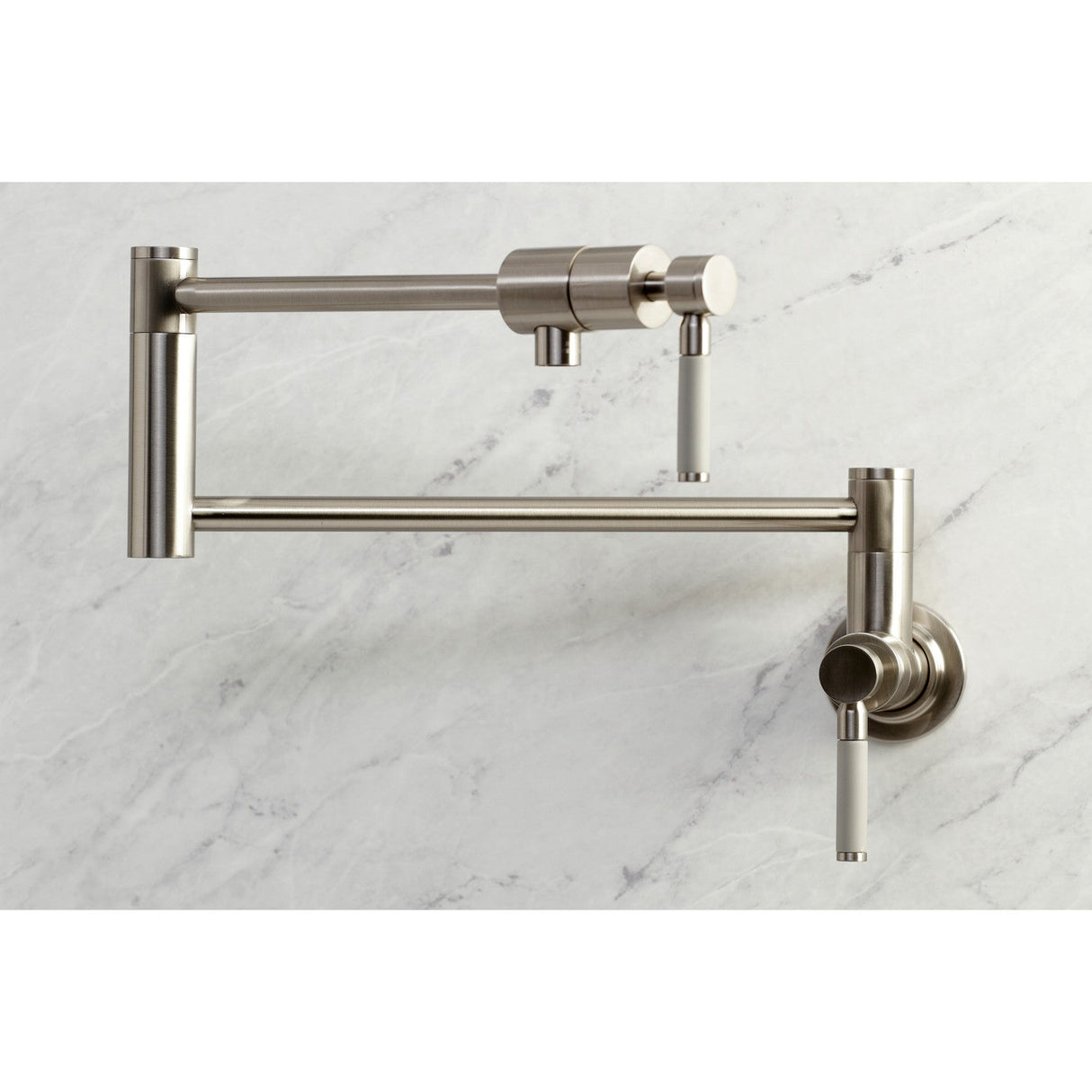 Kaiser KS4108DKL Pot Filler, Brushed Nickel