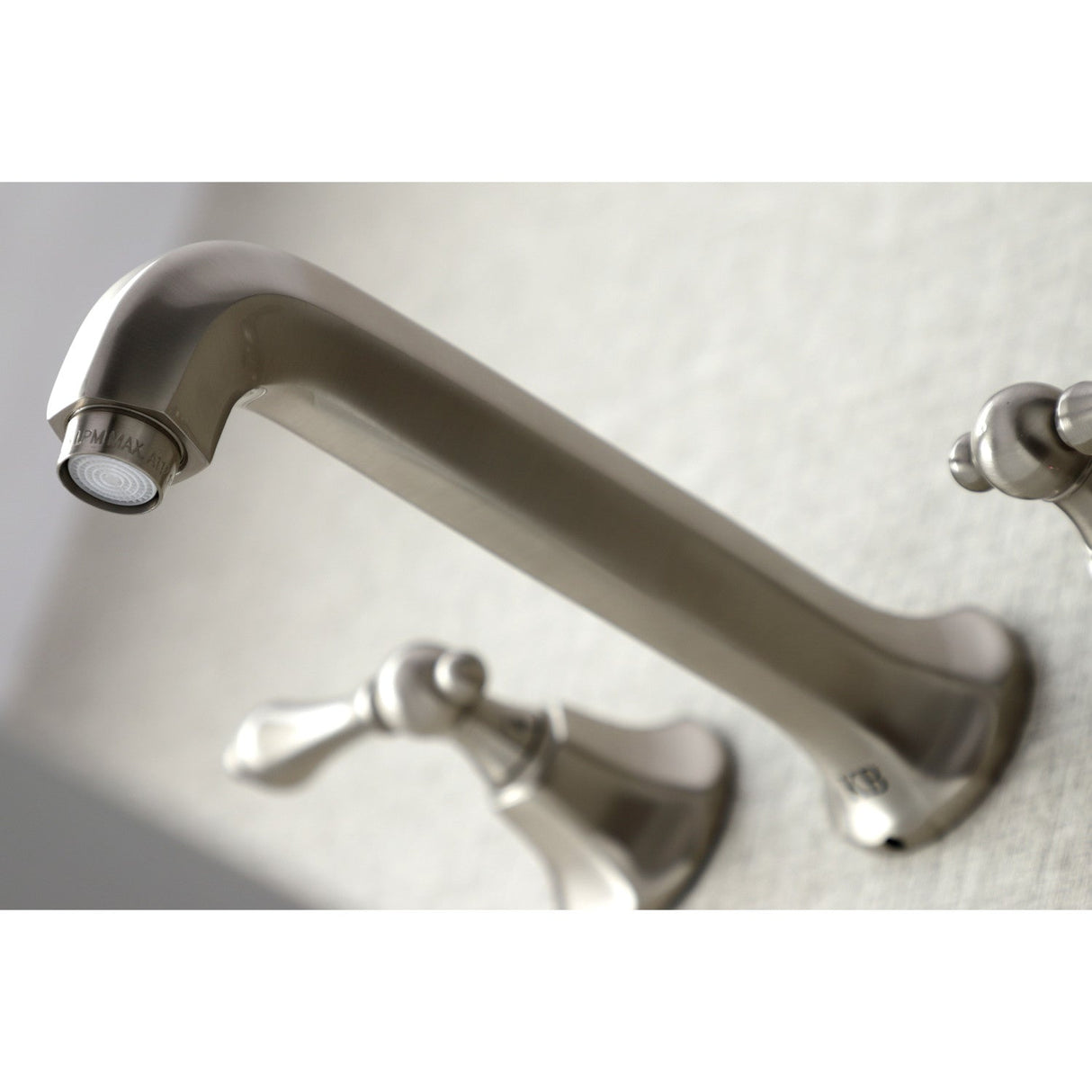 Metropolitan KS4128AL Two-Handle 3-Hole Wall Mount Bathroom Faucet, Brushed Nickel