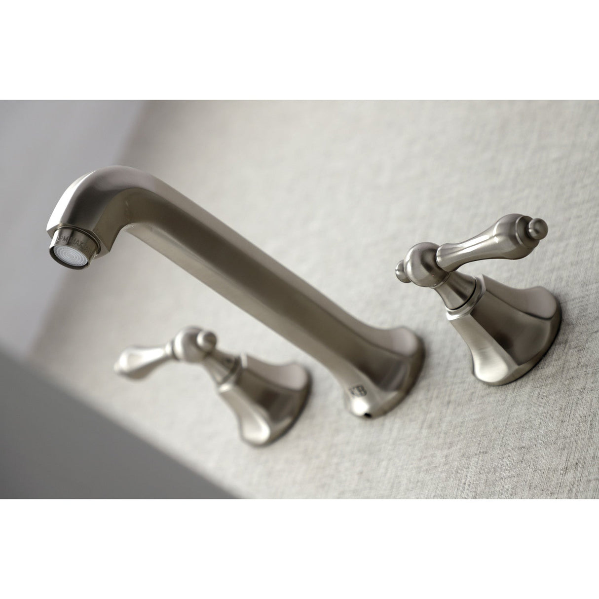 Metropolitan KS4128AL Two-Handle 3-Hole Wall Mount Bathroom Faucet, Brushed Nickel