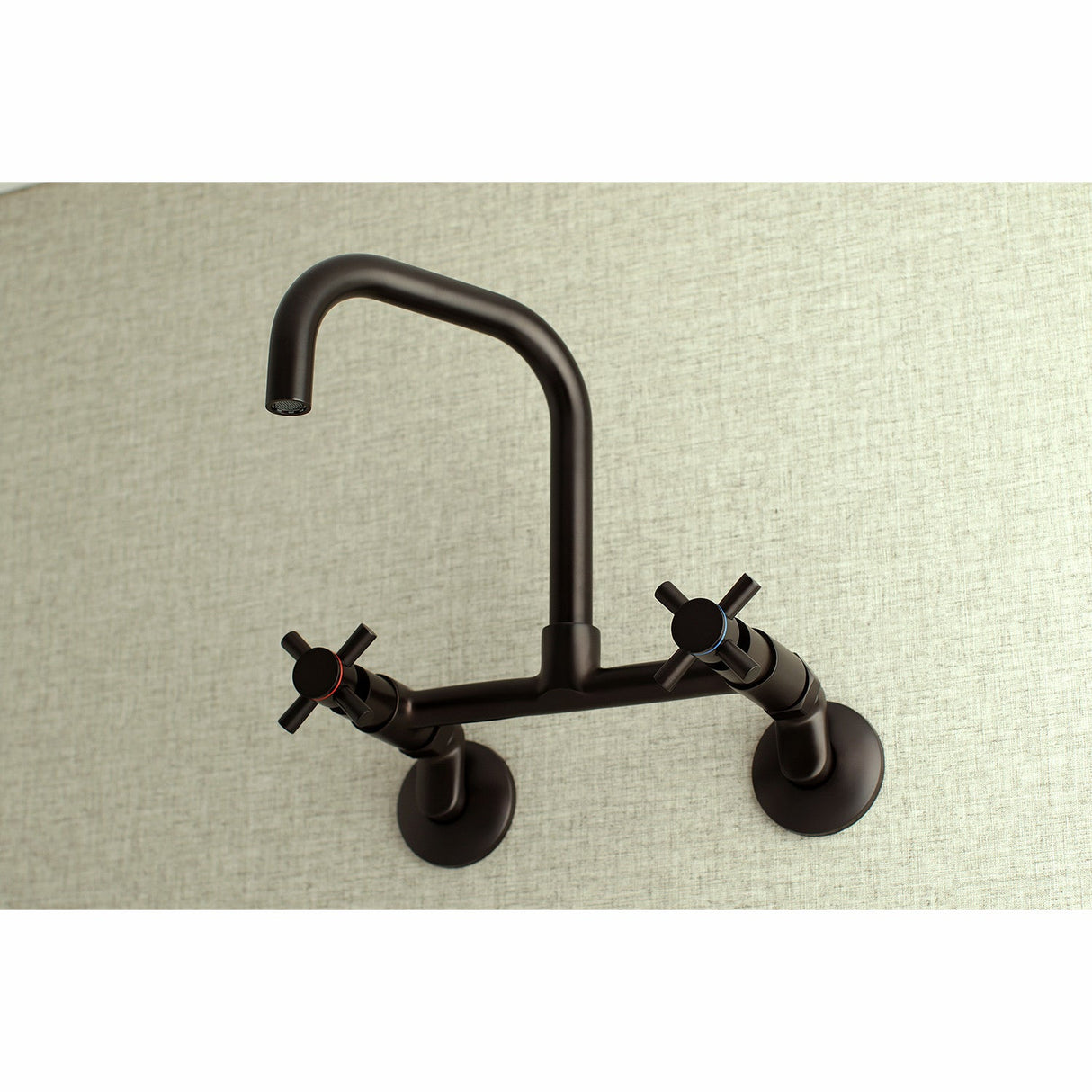 Concord KS413ORB Two-Handle 2-Hole Wall Mount Kitchen Faucet, Oil Rubbed Bronze