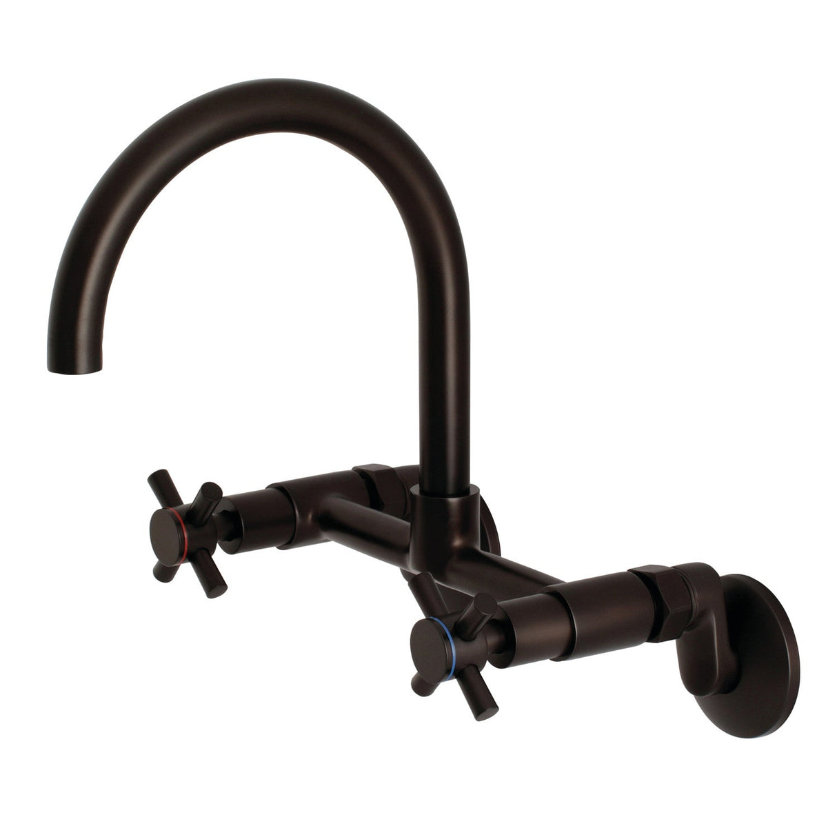 Concord KS414ORB Two-Handle 2-Hole Wall Mount Kitchen Faucet, Oil Rubbed Bronze