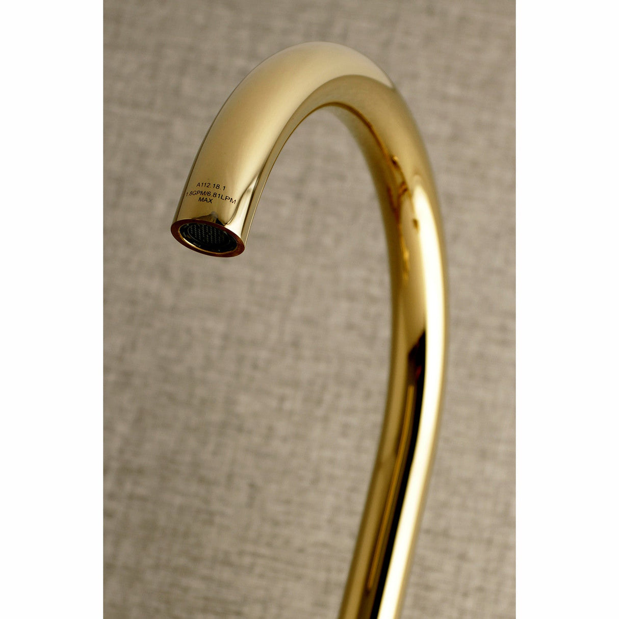 Concord KS414PB Two-Handle 2-Hole Wall Mount Kitchen Faucet, Polished Brass