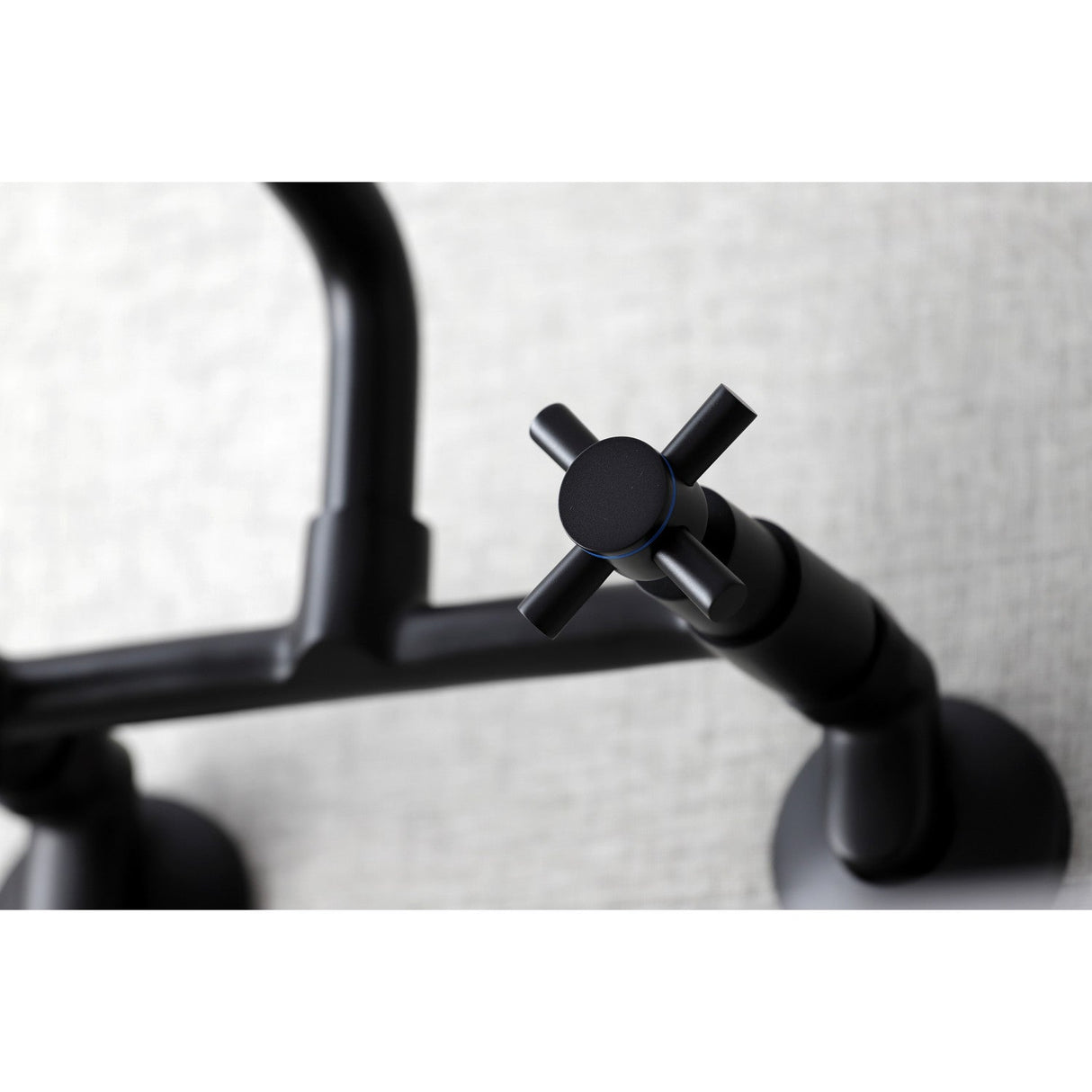 Concord KS423MB Two-Handle 2-Hole Wall Mount Kitchen Faucet, Matte Black