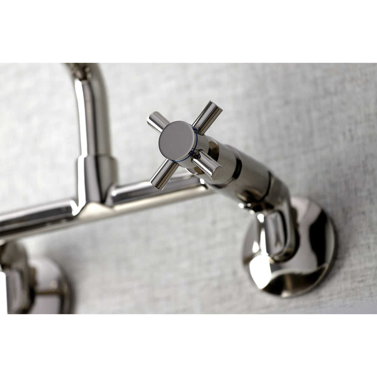 Concord KS423PN Two-Handle 2-Hole Wall Mount Kitchen Faucet, Polished Nickel