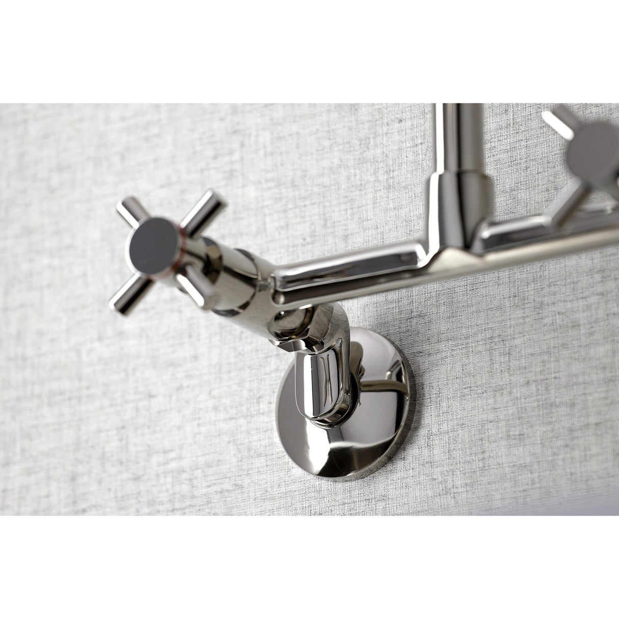 Concord KS423PN Two-Handle 2-Hole Wall Mount Kitchen Faucet, Polished Nickel