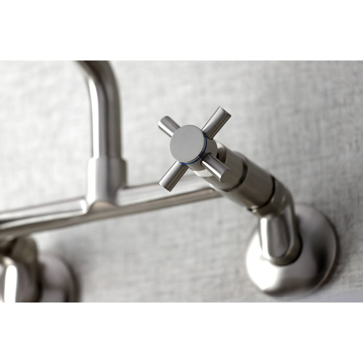 Concord KS423SN Two-Handle 2-Hole Wall Mount Kitchen Faucet, Brushed Nickel