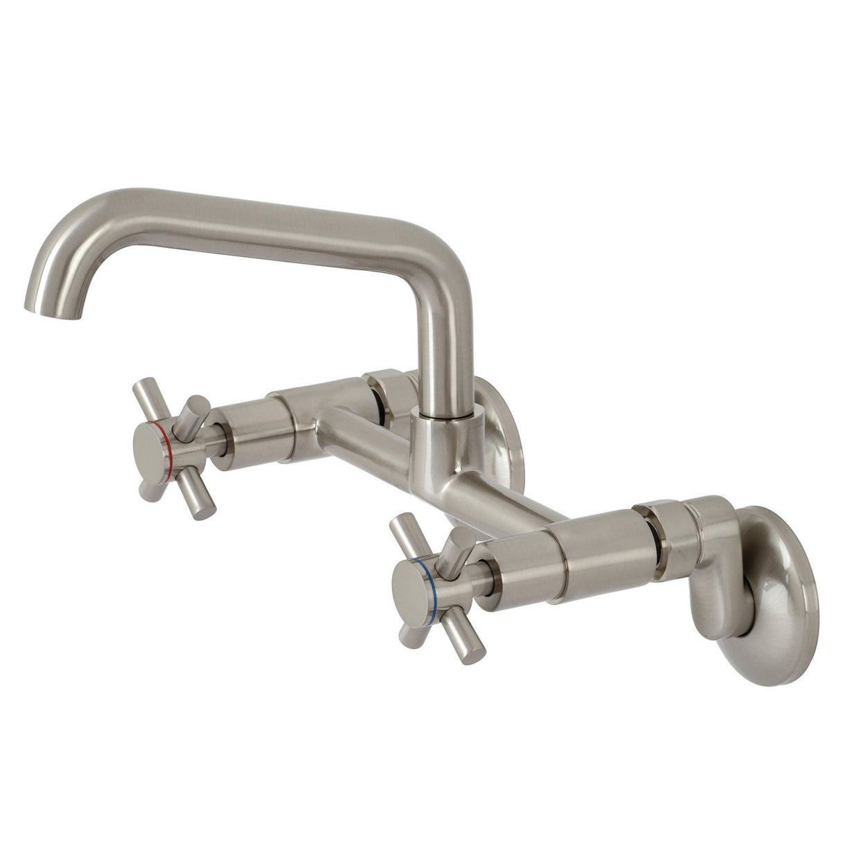 Concord KS423SN Two-Handle 2-Hole Wall Mount Kitchen Faucet, Brushed Nickel