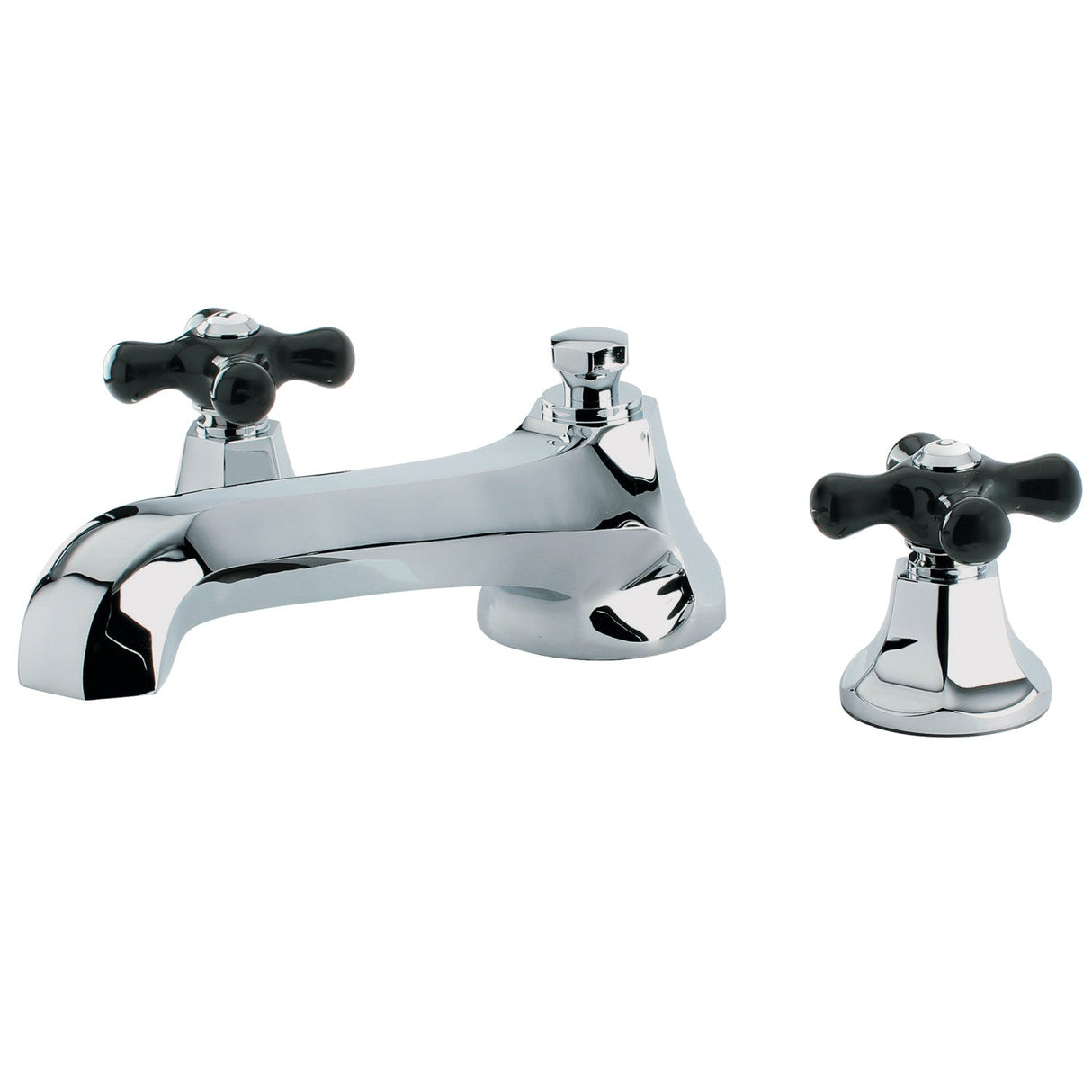 Duchess KS4301PKX Two-Handle 3-Hole Deck Mount Roman Tub Faucet, Polished Chrome