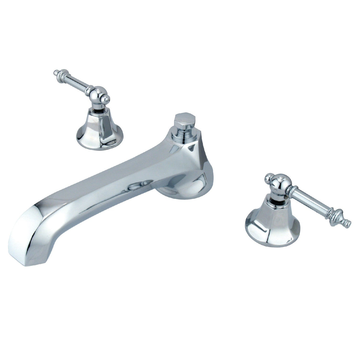 Metropolitan KS4301TL Two-Handle 3-Hole Deck Mount Roman Tub Faucet, Polished Chrome