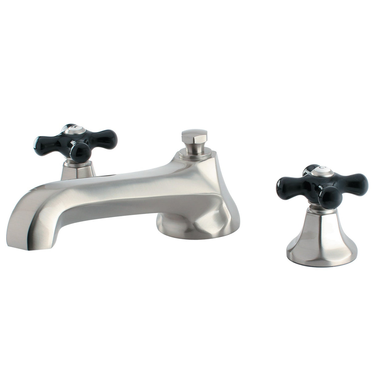 Duchess KS4308PKX Two-Handle 3-Hole Deck Mount Roman Tub Faucet, Brushed Nickel