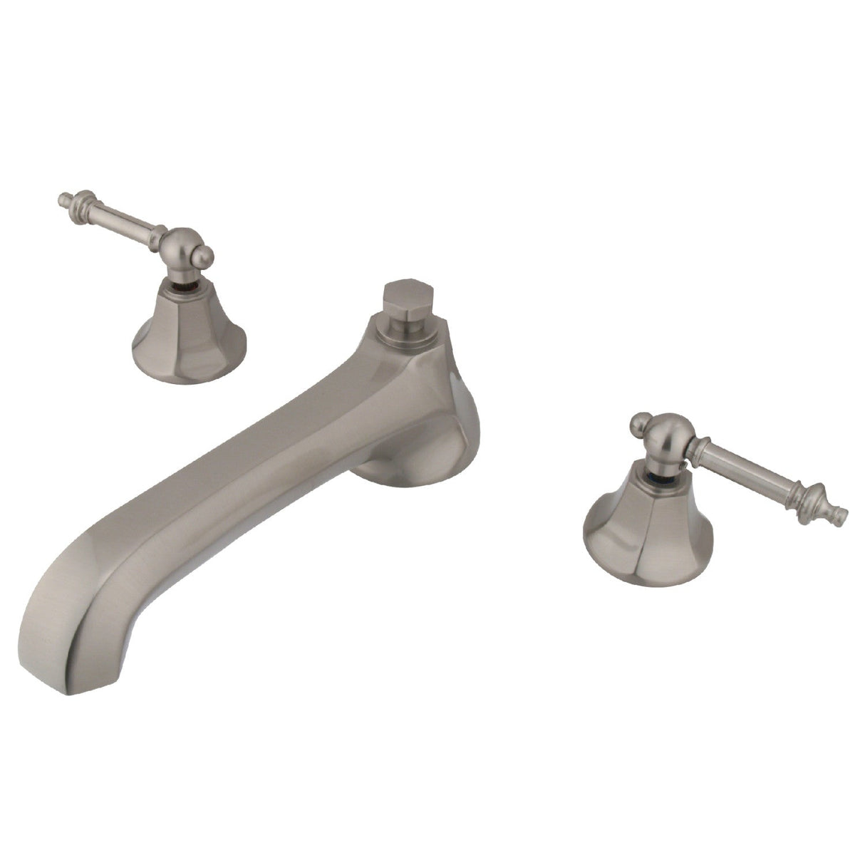 Metropolitan KS4308TL Two-Handle 3-Hole Deck Mount Roman Tub Faucet, Brushed Nickel