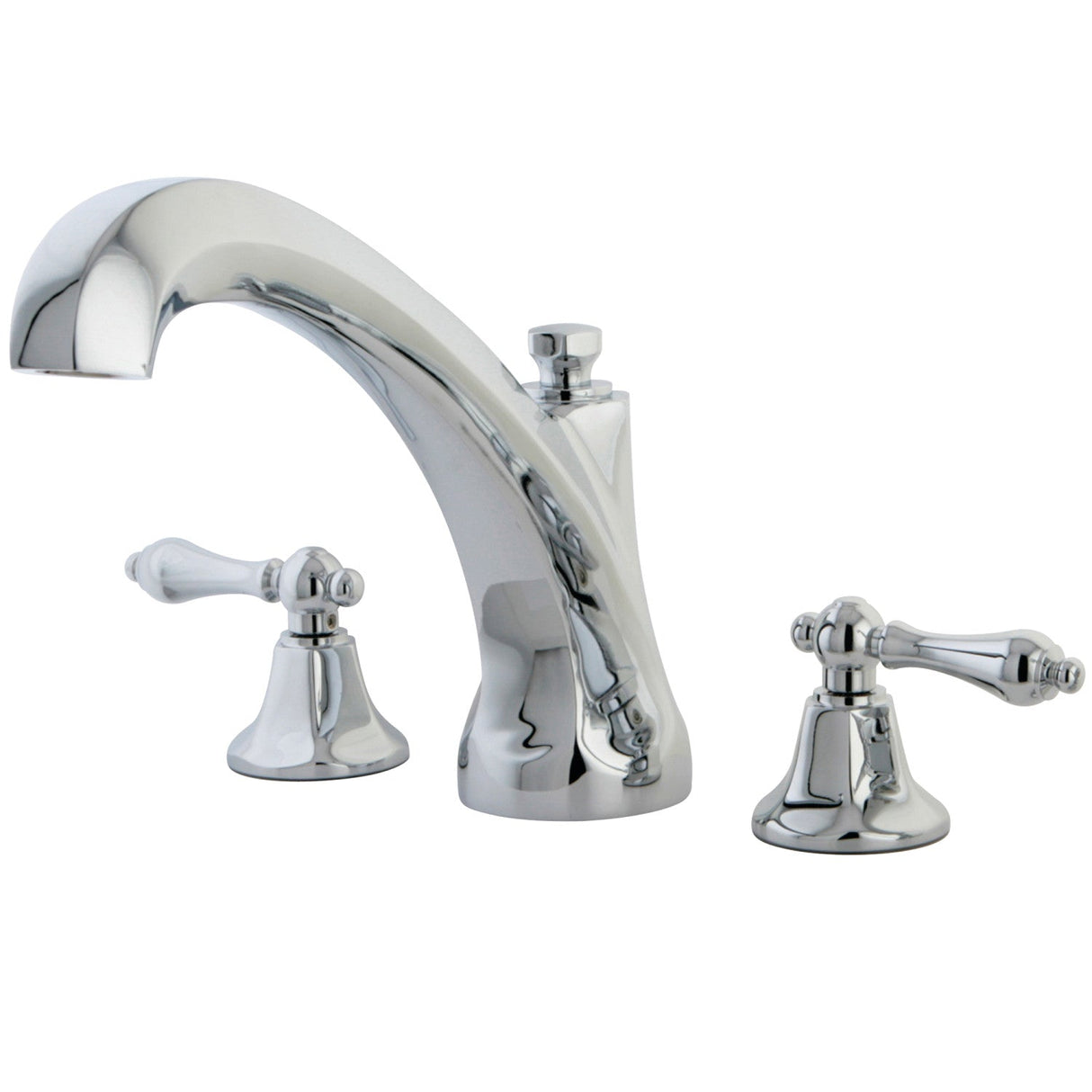 Metropolitan KS4321AL Two-Handle 3-Hole Deck Mount Roman Tub Faucet, Polished Chrome