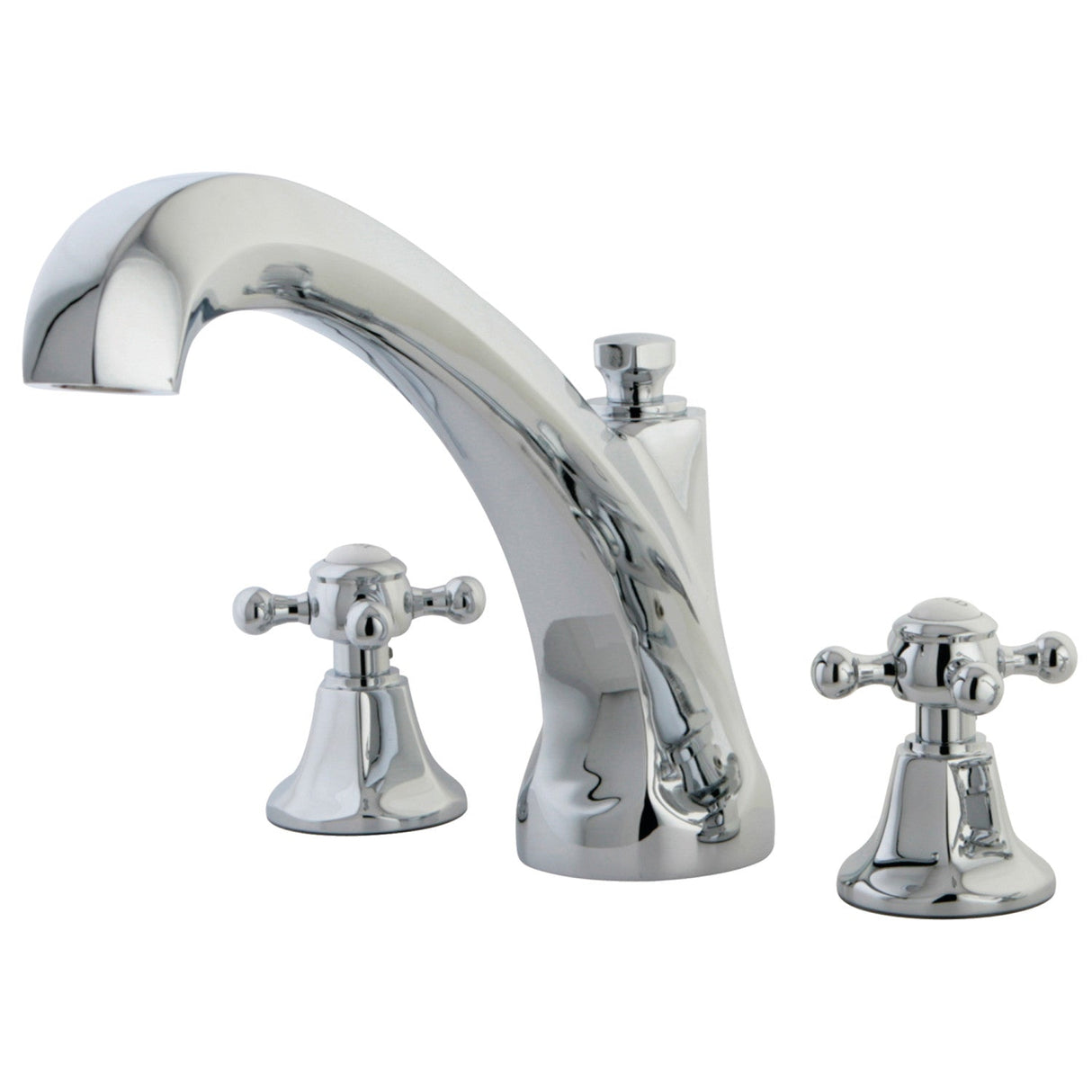 Metropolitan KS4321BX Two-Handle 3-Hole Deck Mount Roman Tub Faucet, Polished Chrome