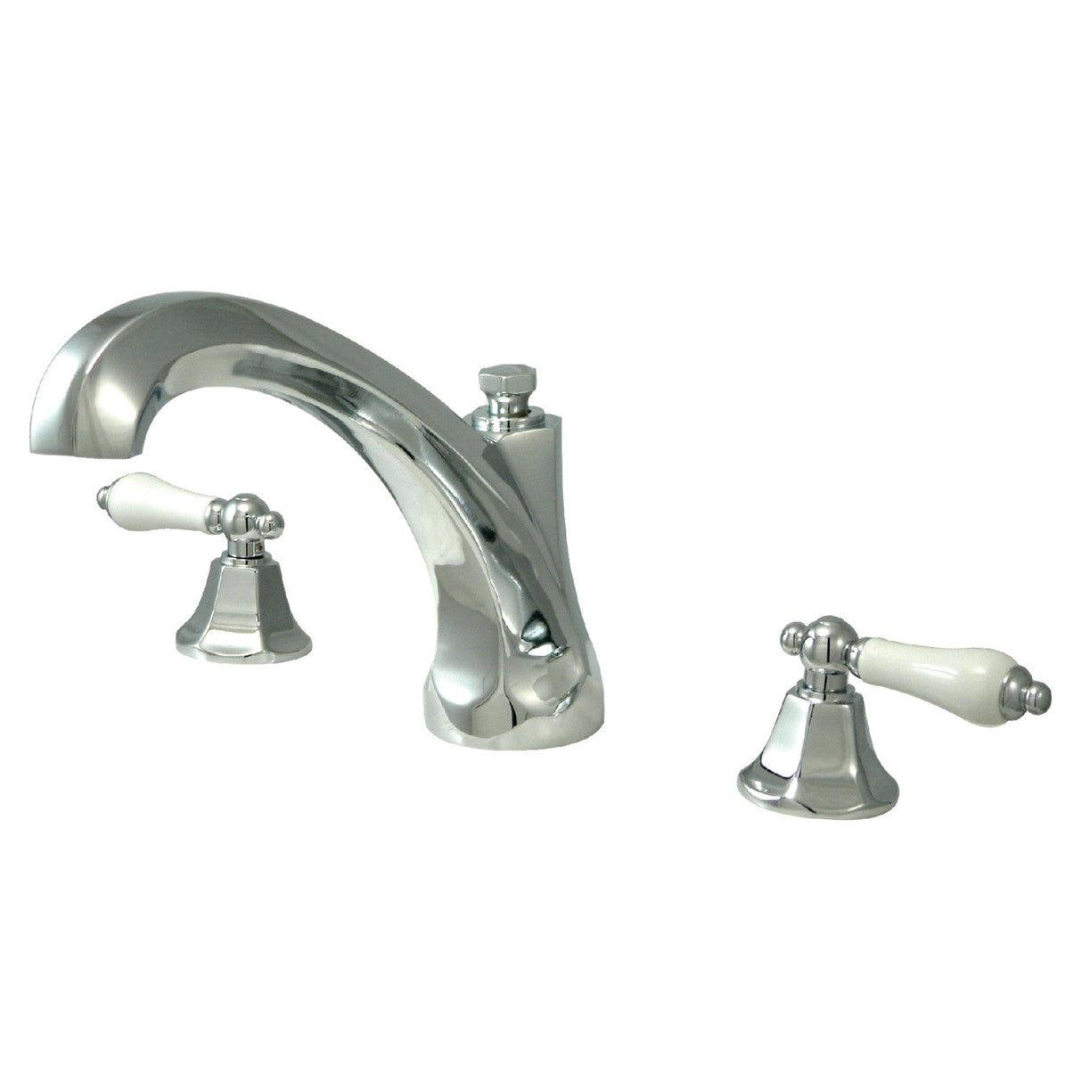 Metropolitan KS4321PL Two-Handle 3-Hole Deck Mount Roman Tub Faucet, Polished Chrome