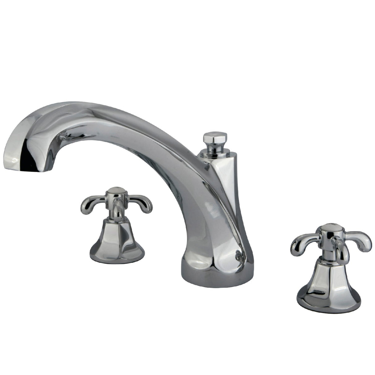 Vintage KS4321TX Two-Handle 3-Hole Deck Mount Roman Tub Faucet, Polished Chrome