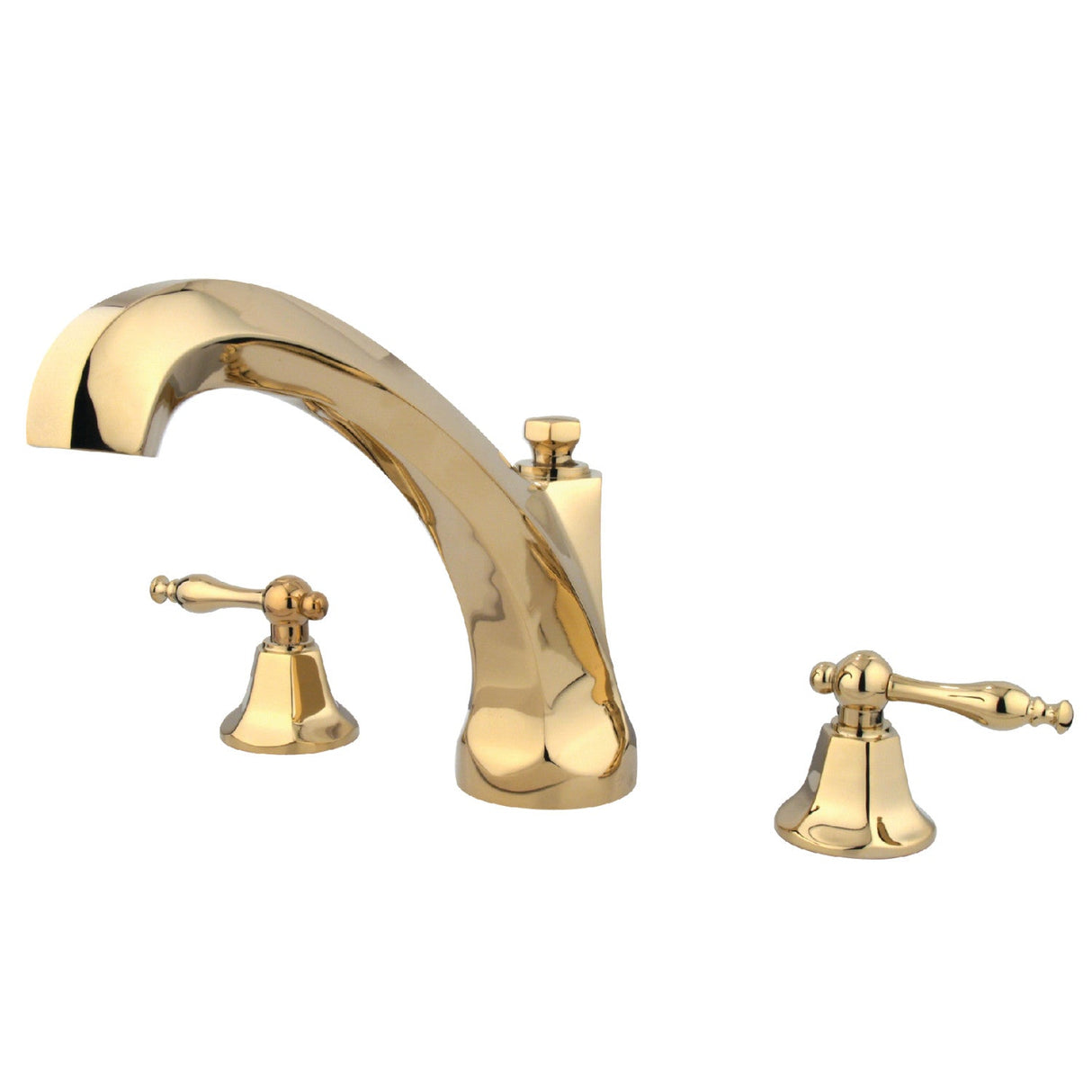 Metropolitan KS4322NL Two-Handle 3-Hole Deck Mount Roman Tub Faucet, Polished Brass