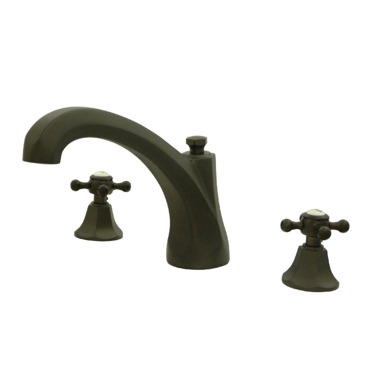 Metropolitan KS4325BX Two-Handle 3-Hole Deck Mount Roman Tub Faucet, Oil Rubbed Bronze
