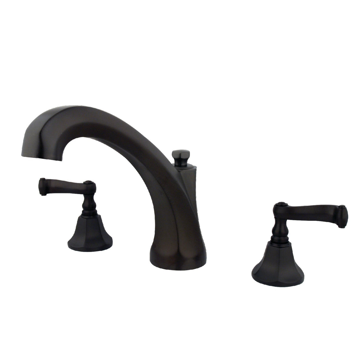 KS4325FL Two-Handle 3-Hole Deck Mount Roman Tub Faucet, Oil Rubbed Bronze