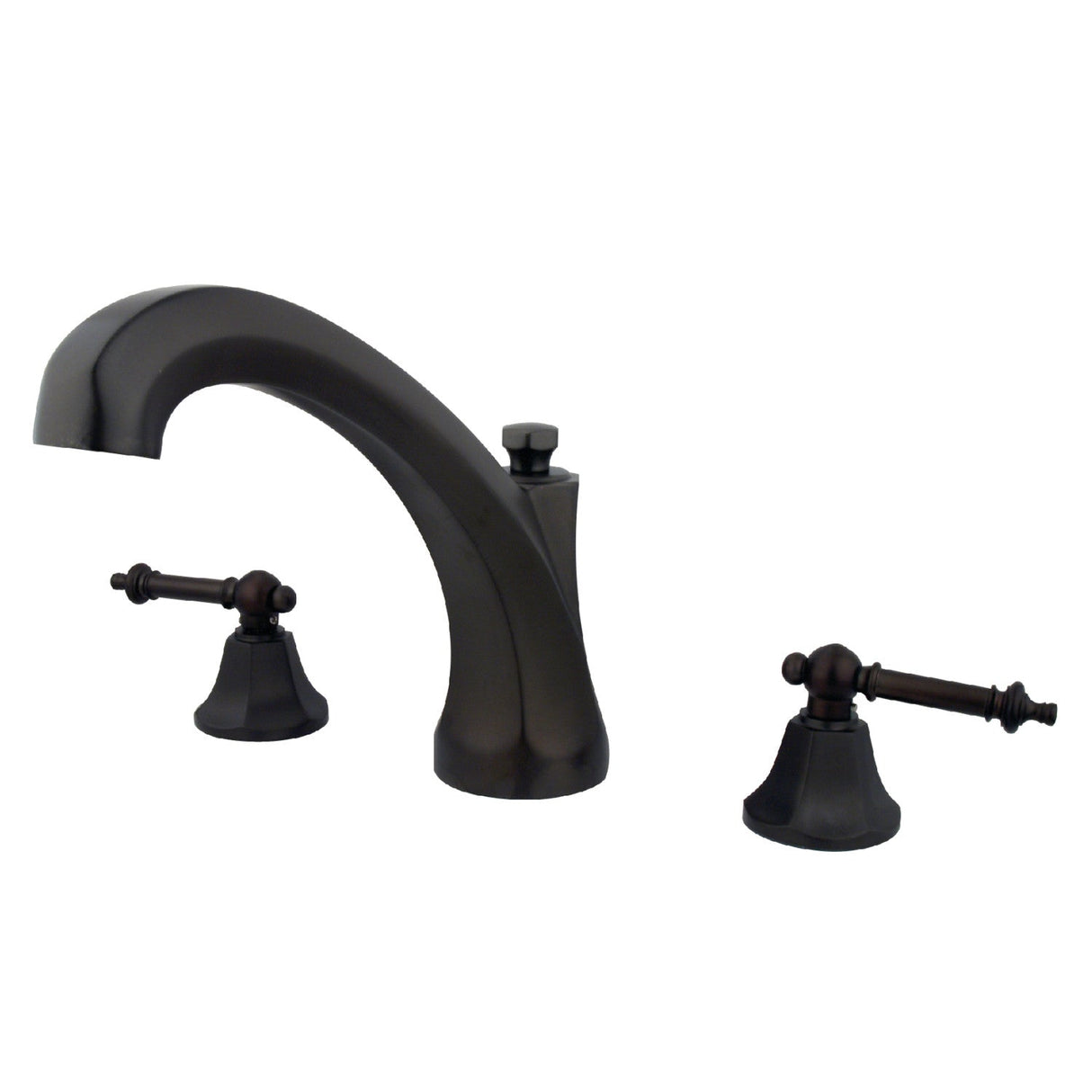 Metropolitan KS4325TL Two-Handle 3-Hole Deck Mount Roman Tub Faucet, Oil Rubbed Bronze
