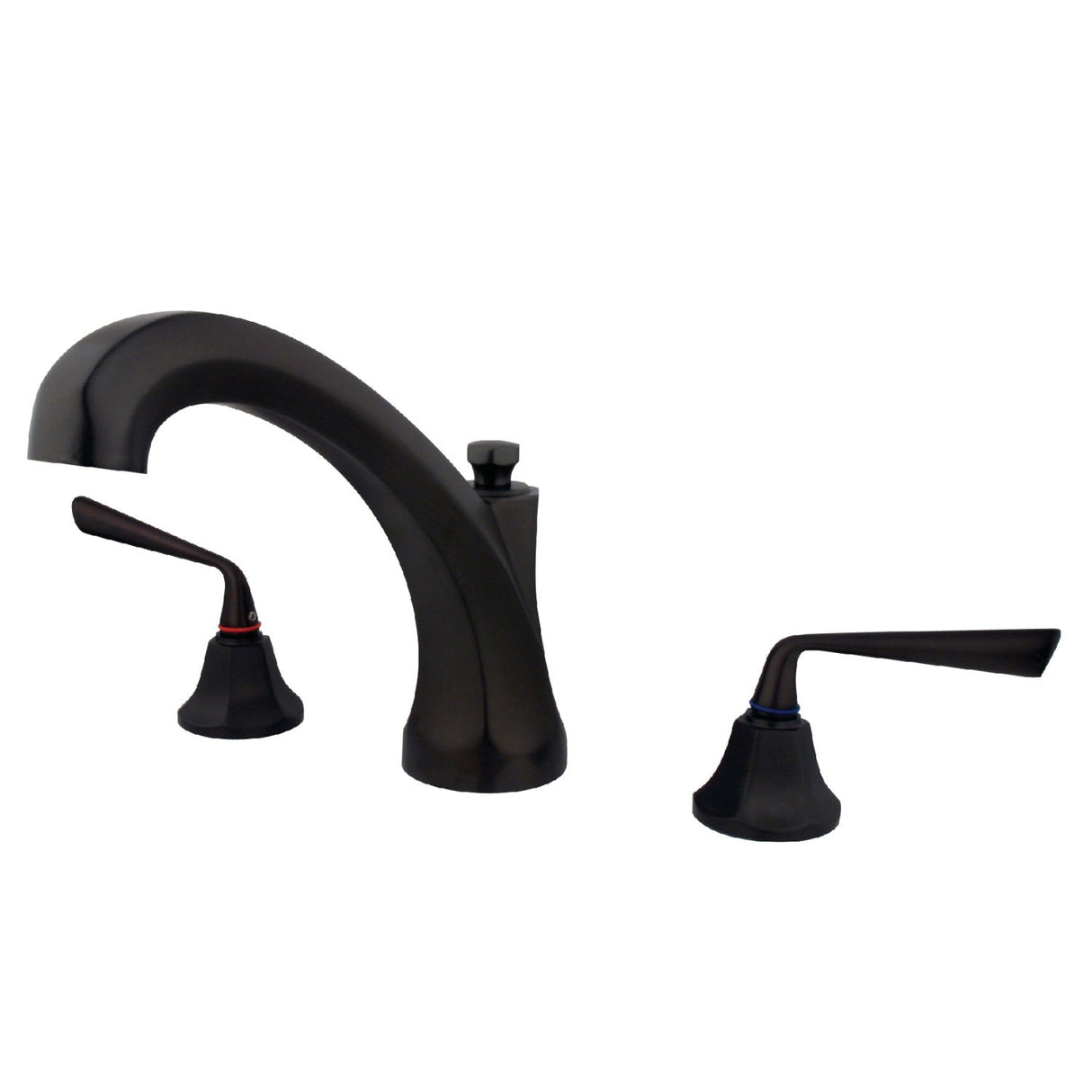 Silver Sage KS4325ZL Two-Handle 3-Hole Deck Mount Roman Tub Faucet, Oil Rubbed Bronze