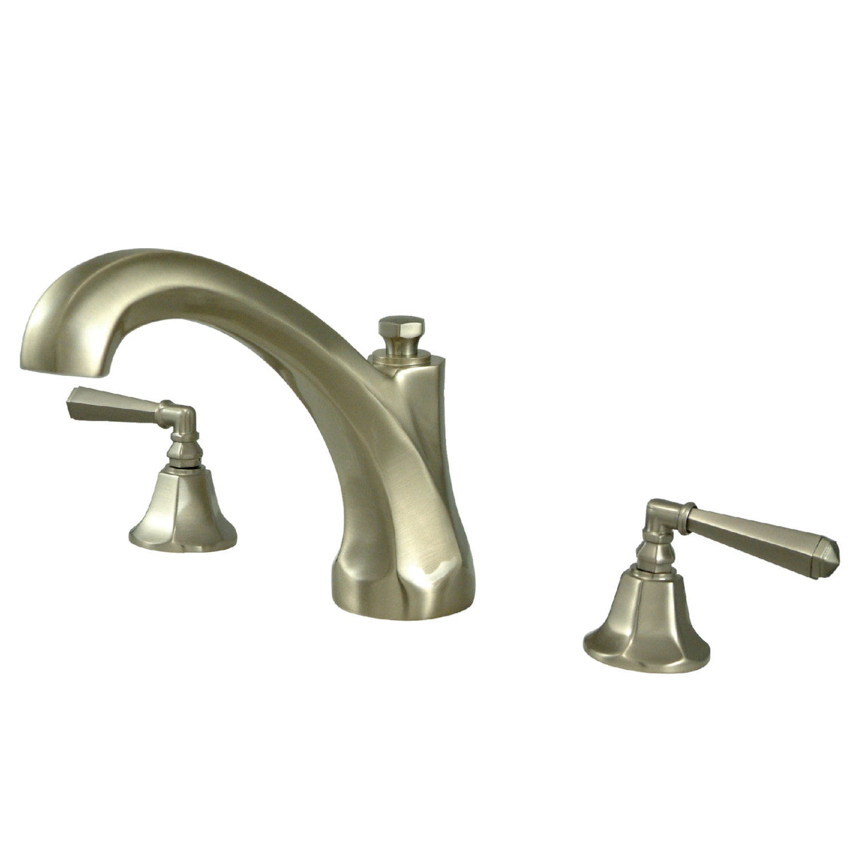 Roman KS4328HL Two-Handle 3-Hole Deck Mount Roman Tub Faucet, Brushed Nickel