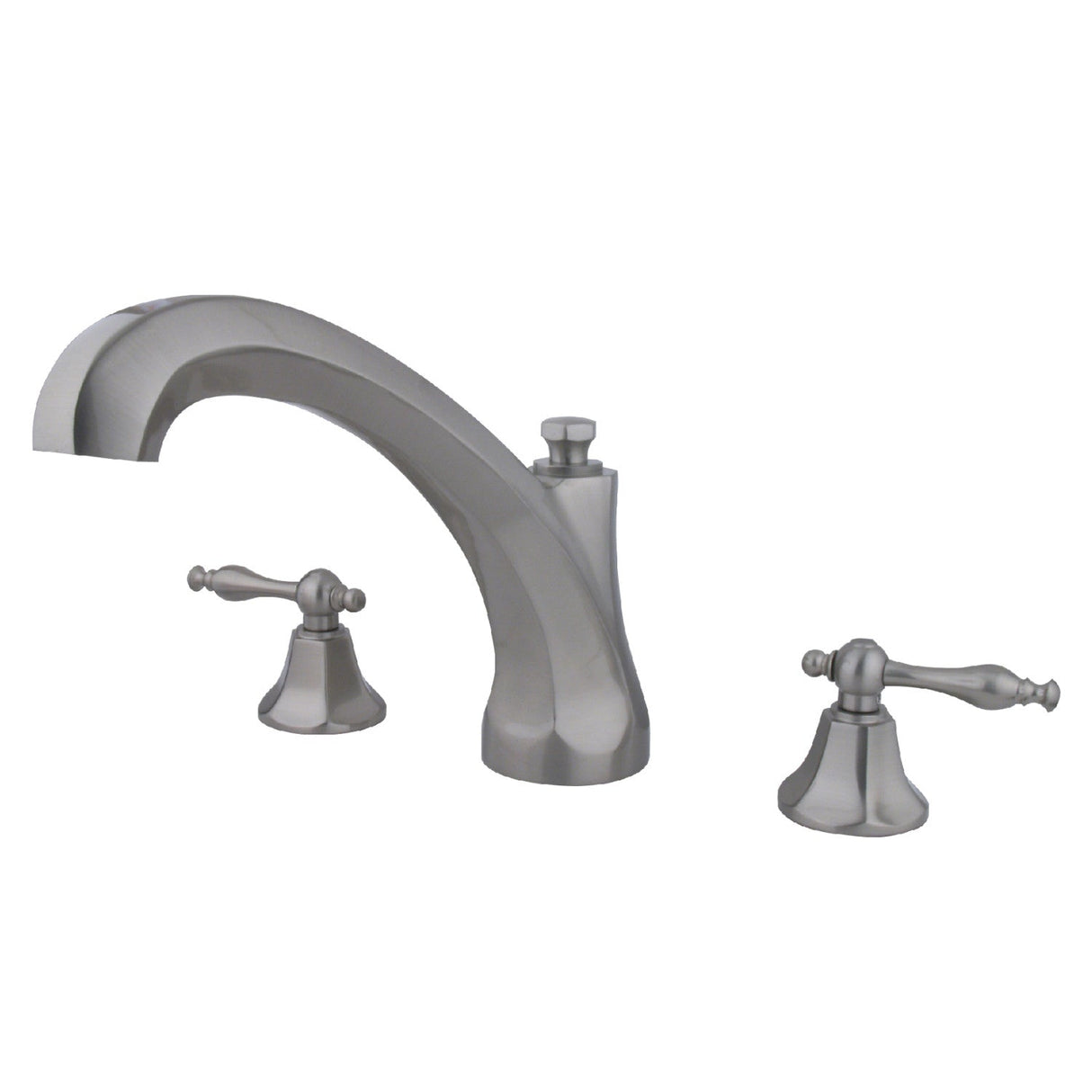 Metropolitan KS4328NL Two-Handle 3-Hole Deck Mount Roman Tub Faucet, Brushed Nickel