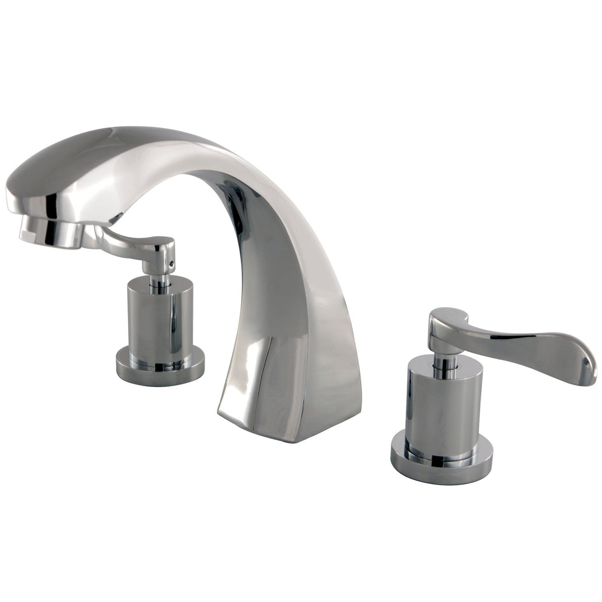 Vintage KS4361DFL Two-Handle 3-Hole Deck Mount Roman Tub Faucet, Polished Chrome
