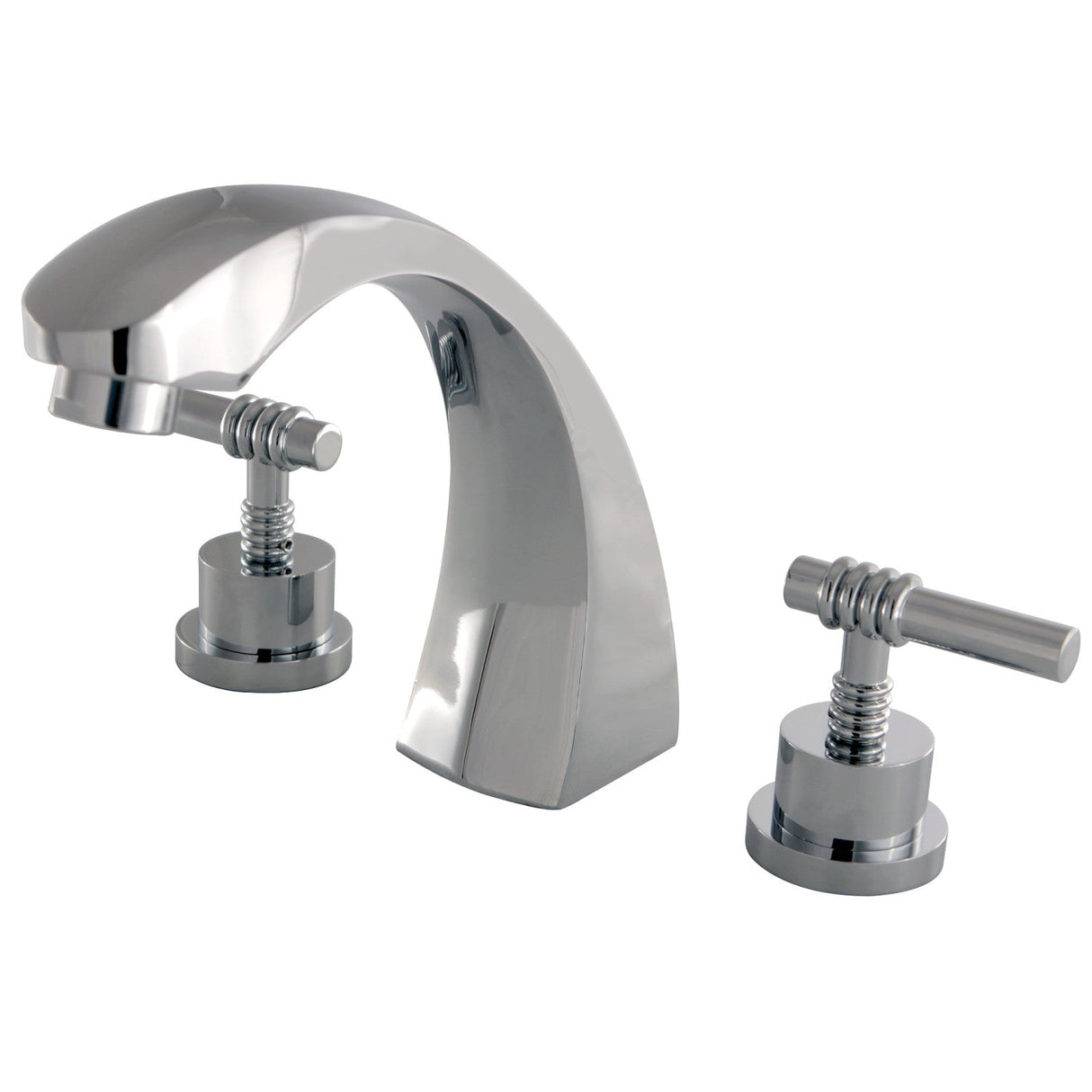 KS4361ML Two-Handle 3-Hole Deck Mount Roman Tub Faucet, Polished Chrome