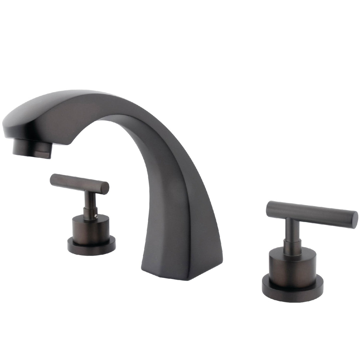 Manhattan KS4365CML Two-Handle 3-Hole Deck Mount Roman Tub Faucet, Oil Rubbed Bronze