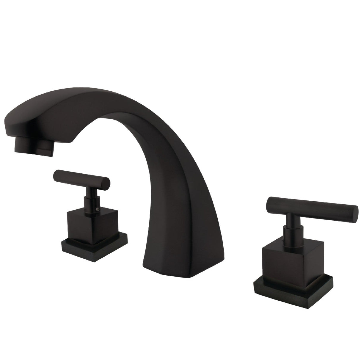 Concord KS4365CQL Two-Handle 3-Hole Deck Mount Roman Tub Faucet, Oil Rubbed Bronze
