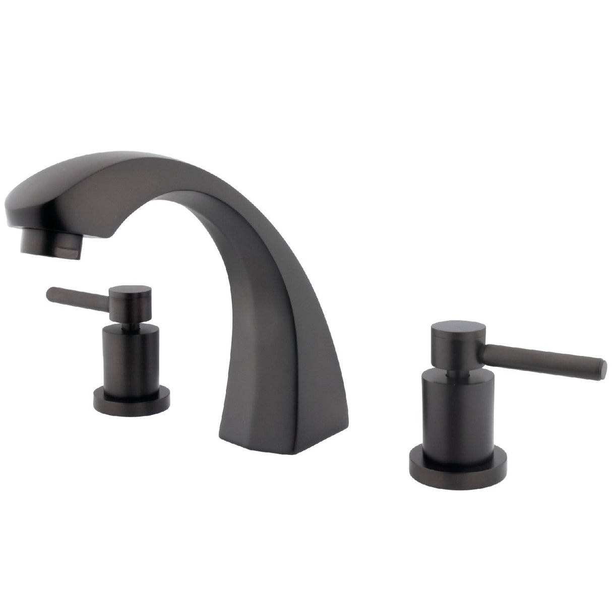 Concord KS4365DL Two-Handle 3-Hole Deck Mount Roman Tub Faucet, Oil Rubbed Bronze