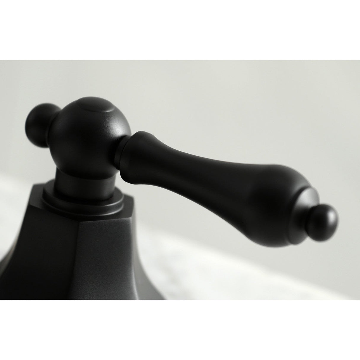 Metropolitan KS4460AL Two-Handle 3-Hole Deck Mount Widespread Bathroom Faucet with Brass Pop-Up, Matte Black