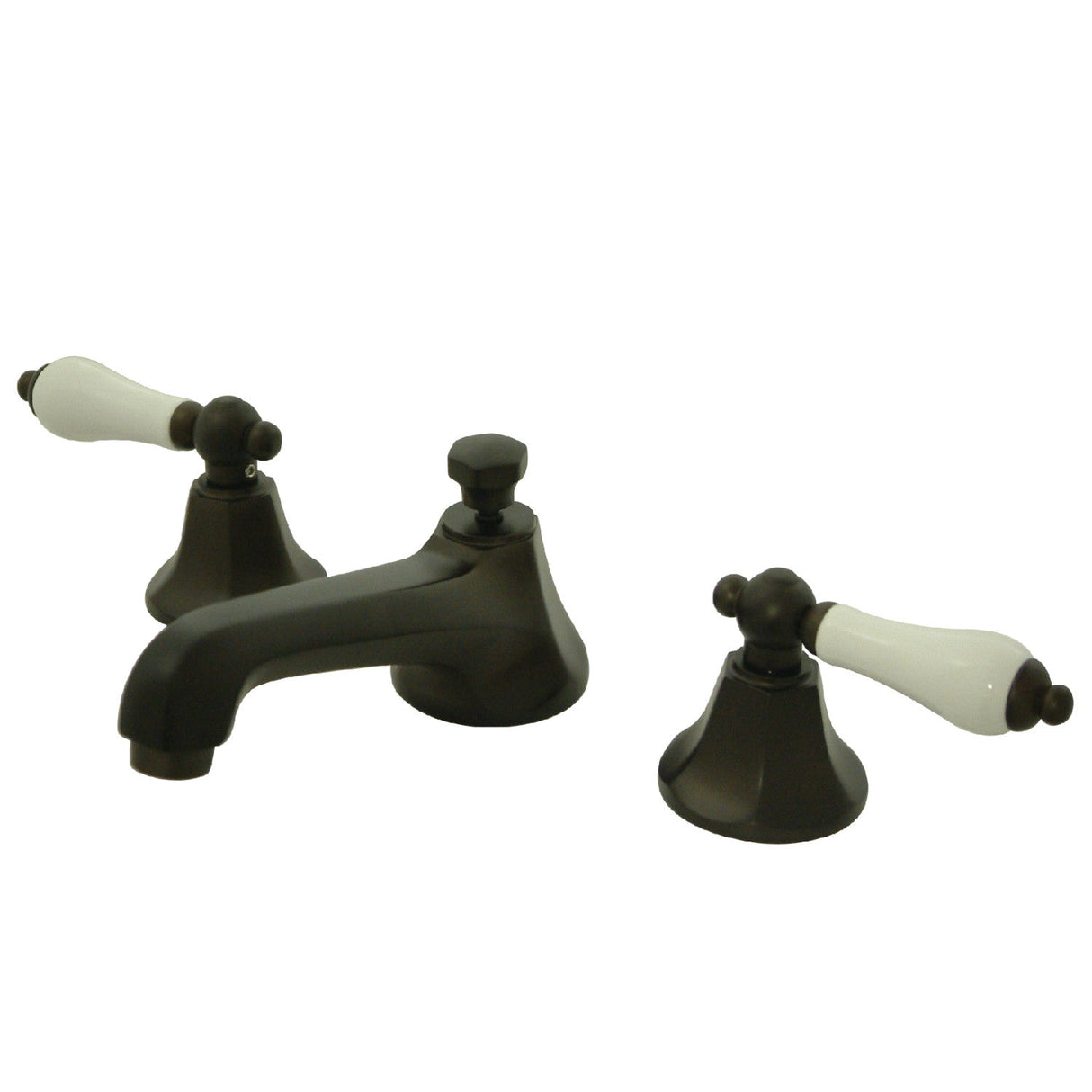 Metropolitan KS4465PL Two-Handle 3-Hole Deck Mount Widespread Bathroom Faucet with Brass Pop-Up, Oil Rubbed Bronze