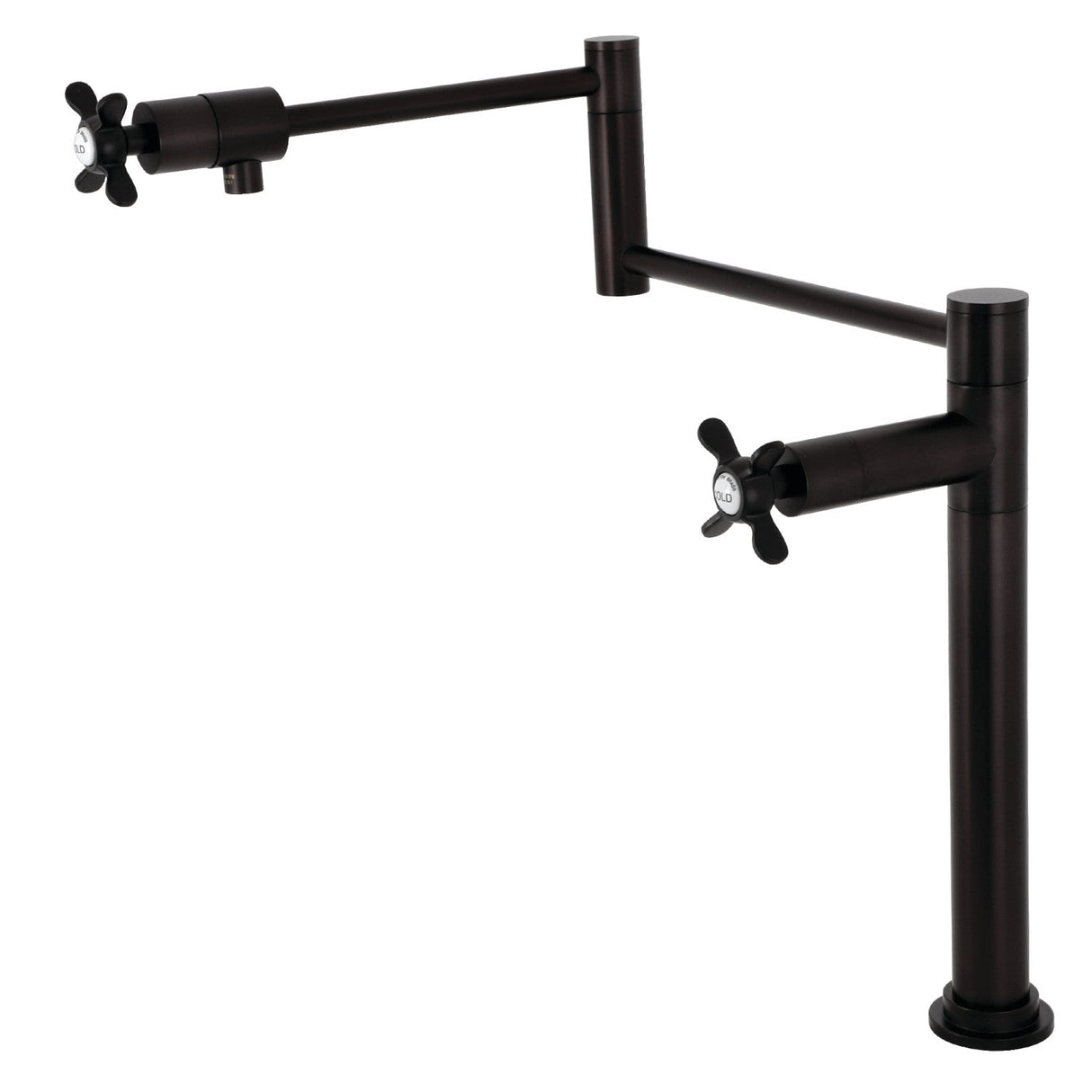 Essex KS4705BEX Single-Hole Deck Mount Pot Filler, Oil Rubbed Bronze