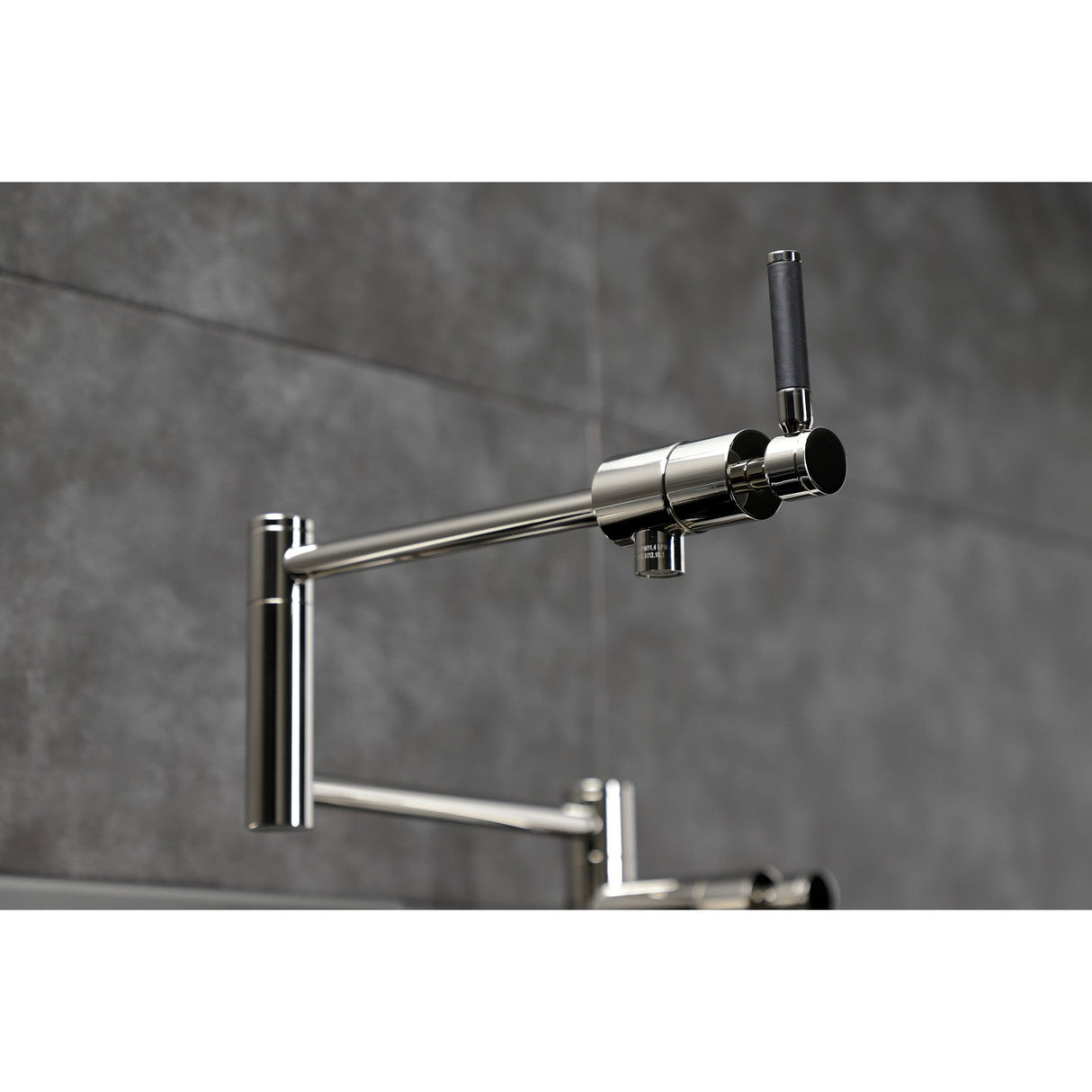 Kaiser KS4706DKL Single-Hole Deck Mount Pot Filler, Polished Nickel