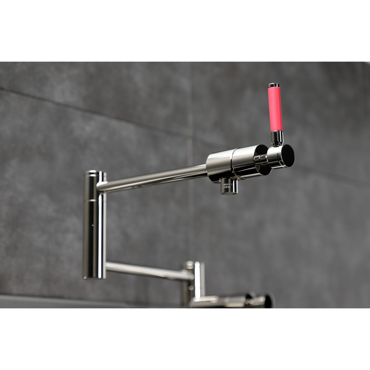 Kaiser KS4706DKL Single-Hole Deck Mount Pot Filler, Polished Nickel