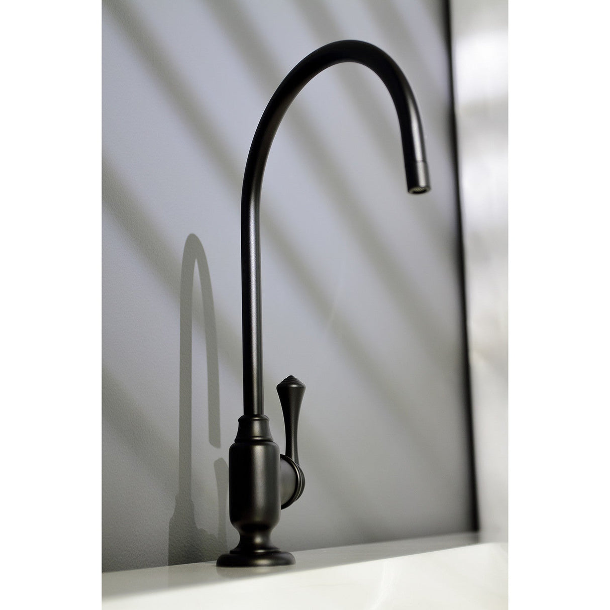 Vintage KS5190BL Single-Handle 1-Hole Deck Mount Water Filtration Faucet, Matte Black