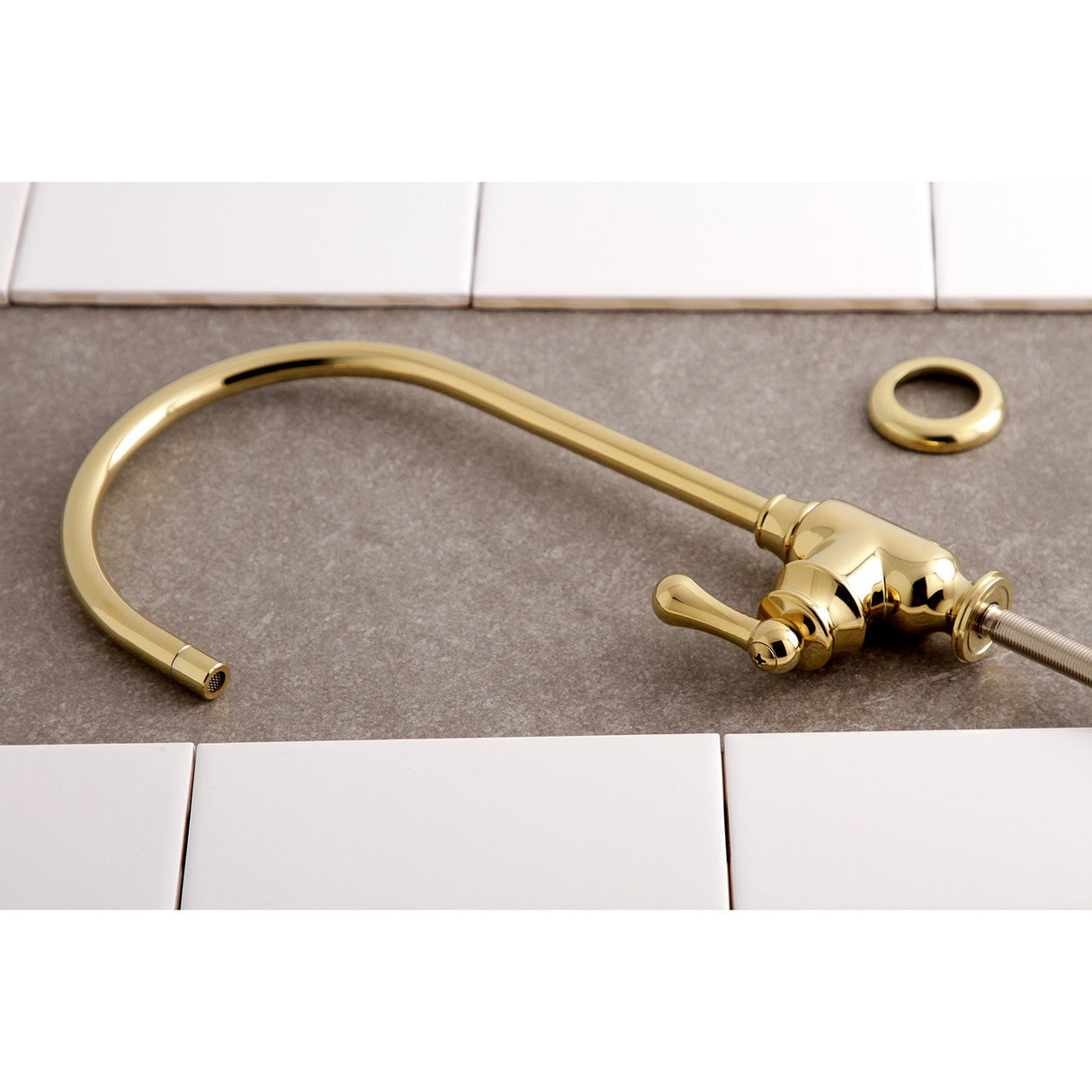 Royale KS5192AL Single-Handle 1-Hole Deck Mount Water Filtration Faucet, Polished Brass