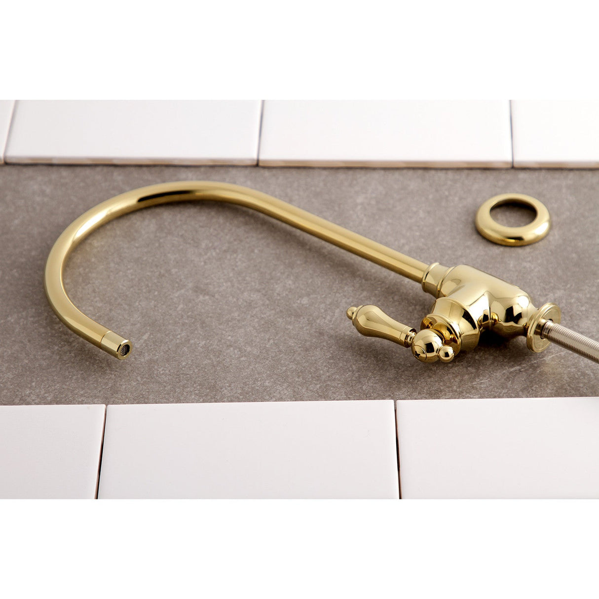 Heirloom KS5192BAL Single-Handle 1-Hole Deck Mount Water Filtration Faucet, Polished Brass