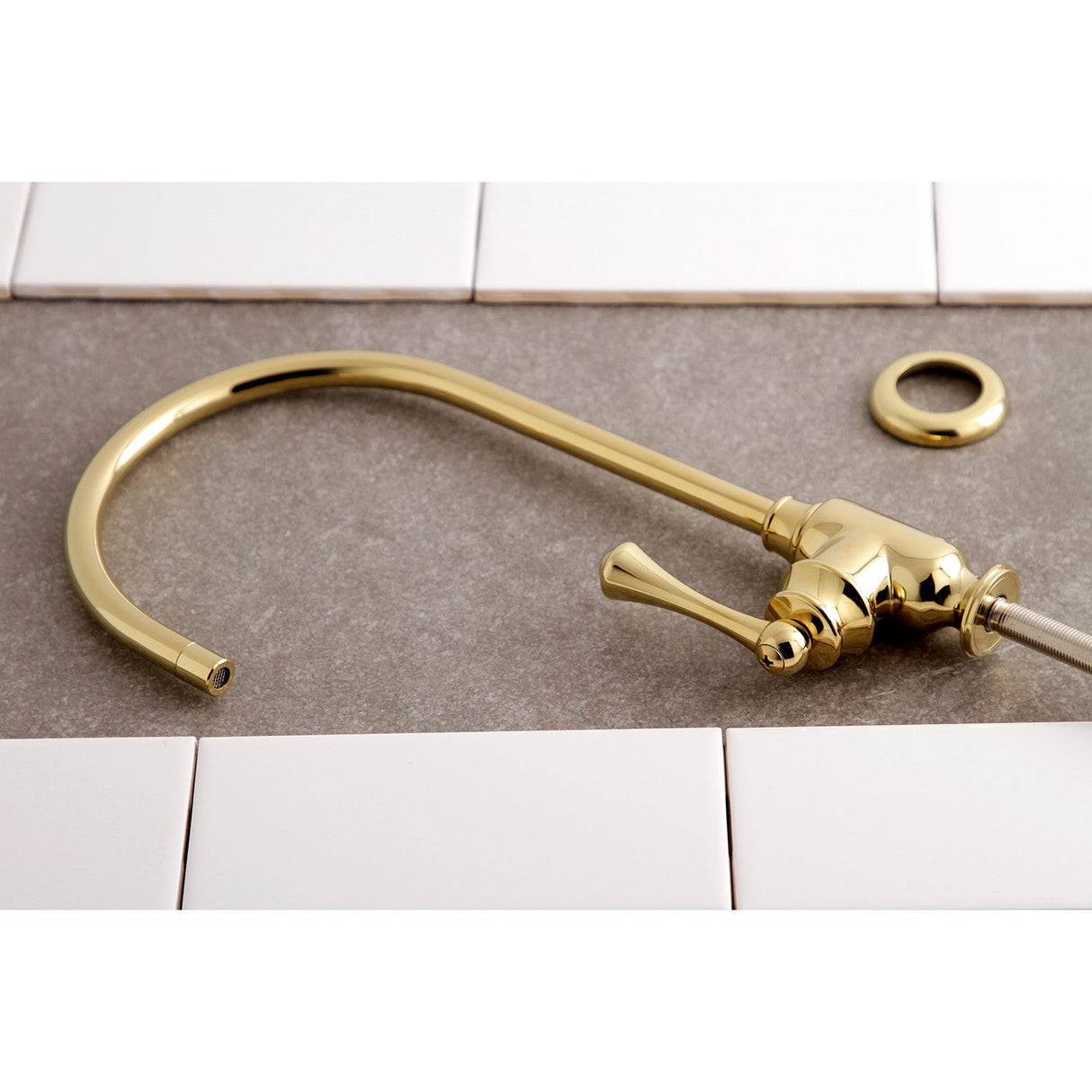 Vintage KS5192BL Single-Handle 1-Hole Deck Mount Water Filtration Faucet, Polished Brass